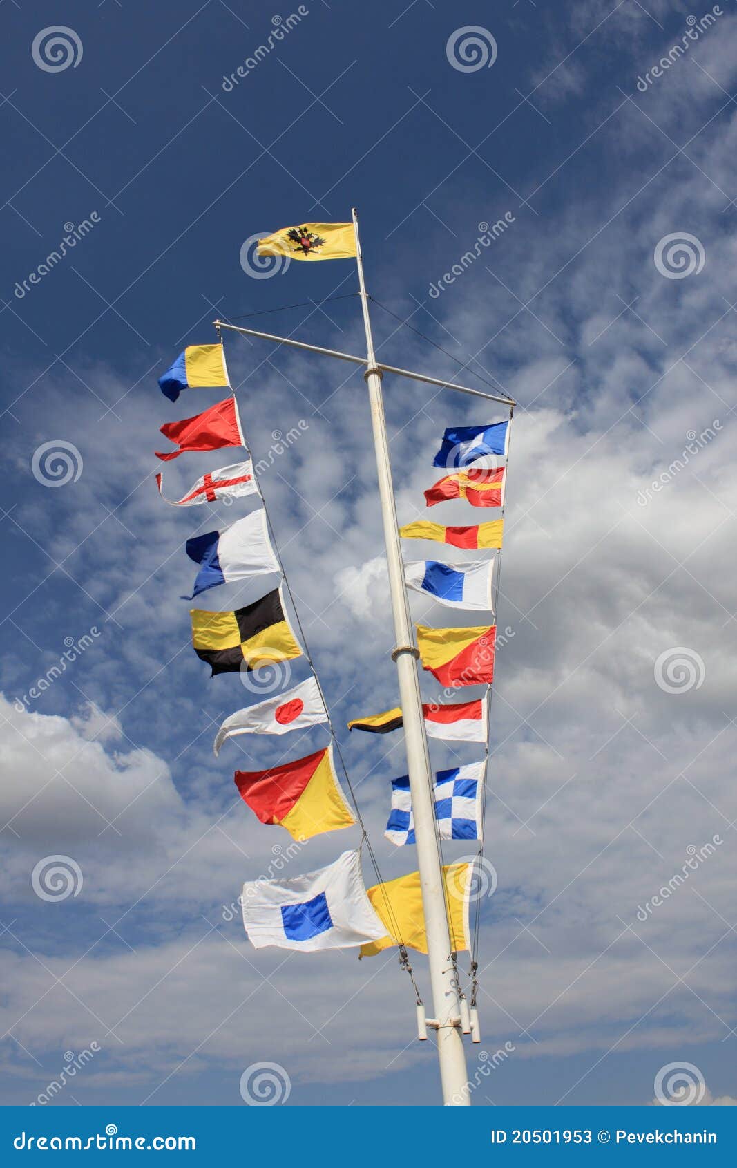 Maritime flags stock image. Image of clouds, flag, marine 20501953