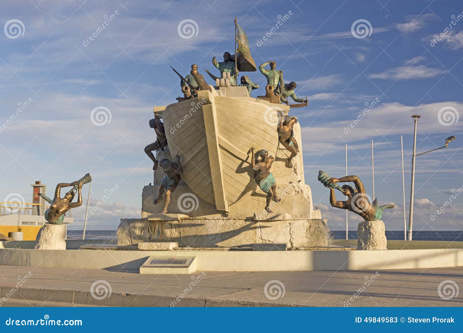 maritime monument in punta arenas, chile