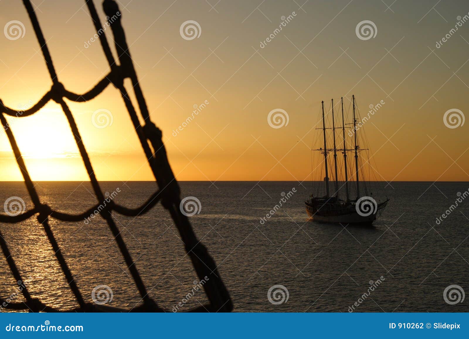 Maritime Sunset stock photo. Image of fine, mood, pretty 910262