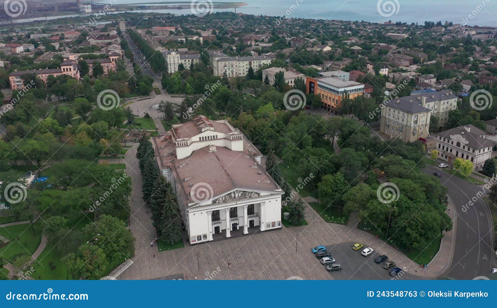 Mariupol, Ukraine, August 24, 2021: Drama Theater in the City Center ...