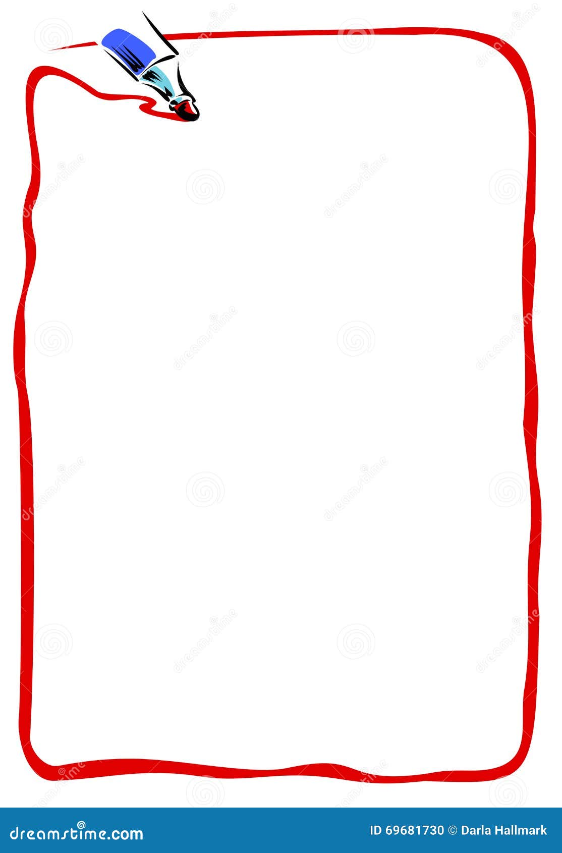 Download Marker Border stock vector. Illustration of frame, line ...