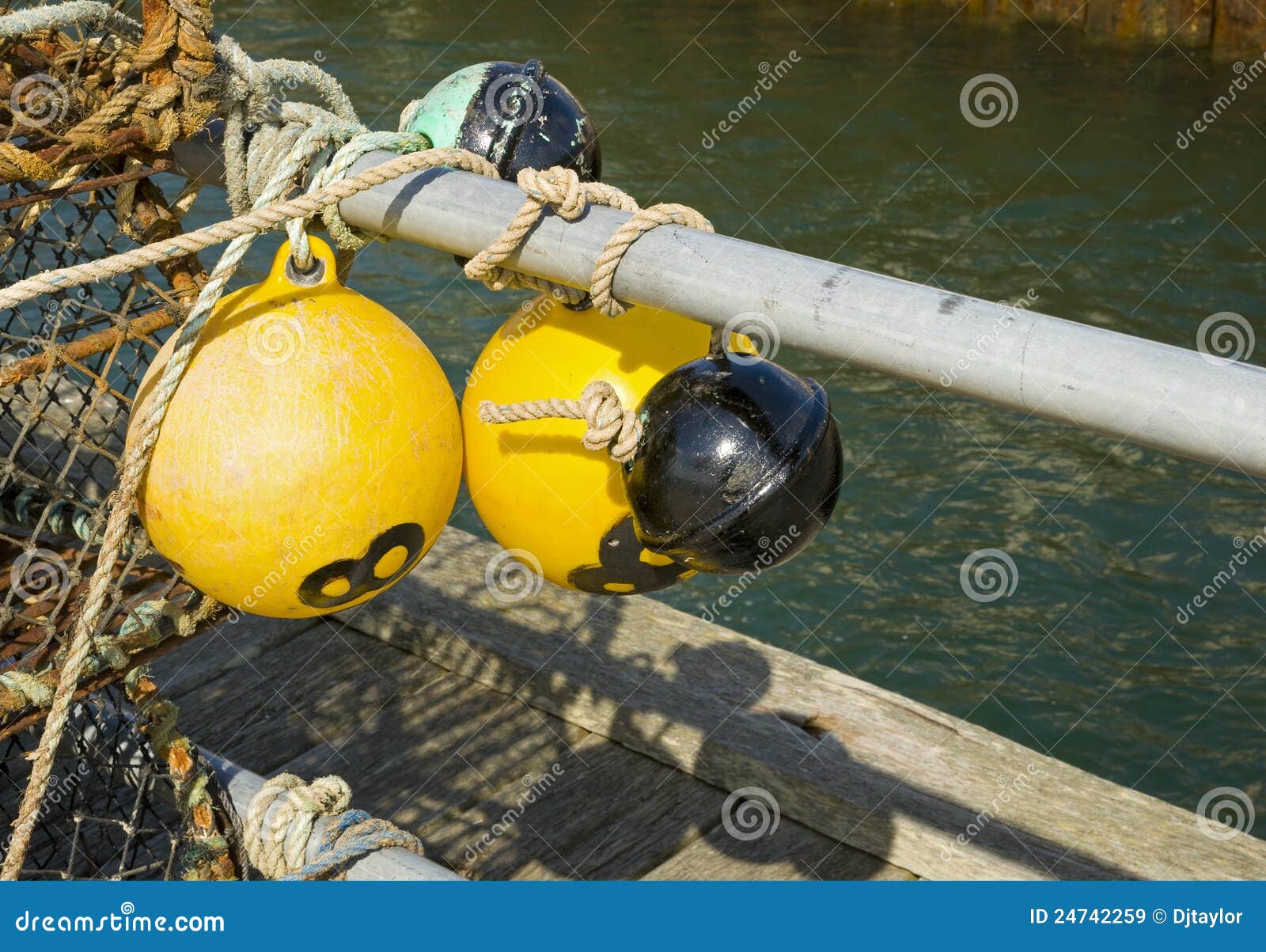 Marker Buoys and Lobster Pots Stock Image Image of boat, marker 24742259