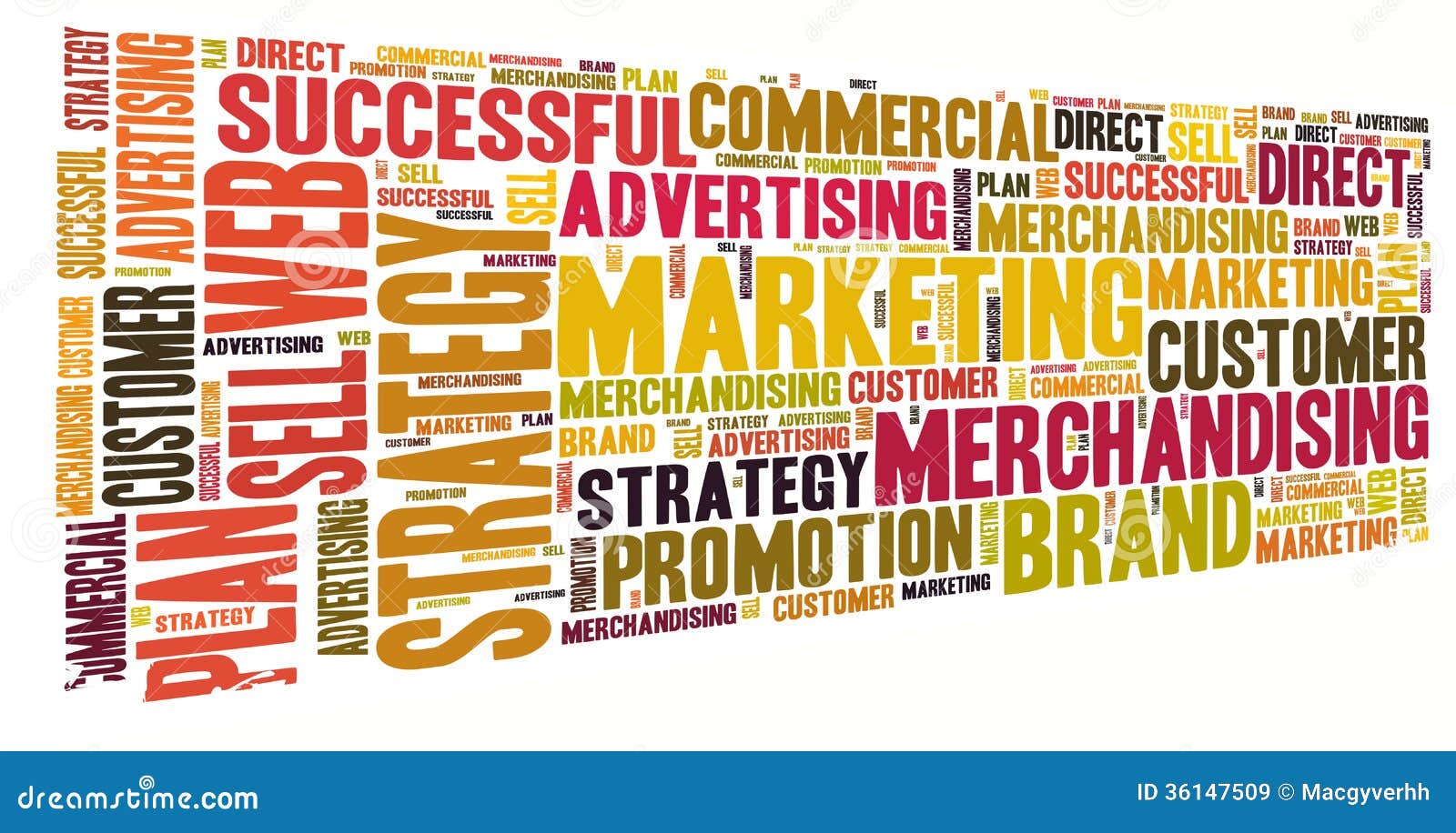 Merchandising Word With Red Banner RoyaltyFree Stock Photo