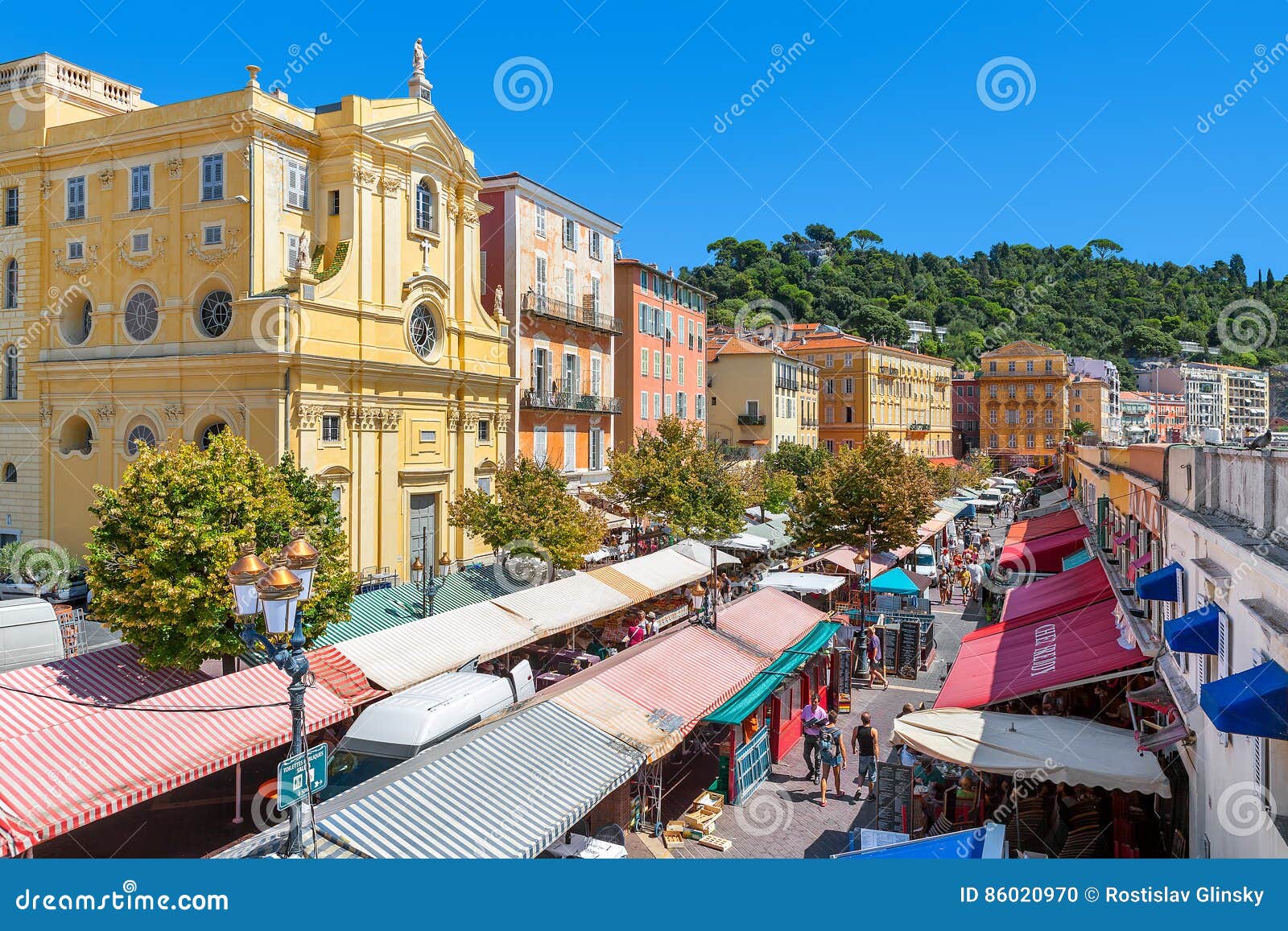 Download Market At Cours Saleya In Nice, France. Editorial Image ...