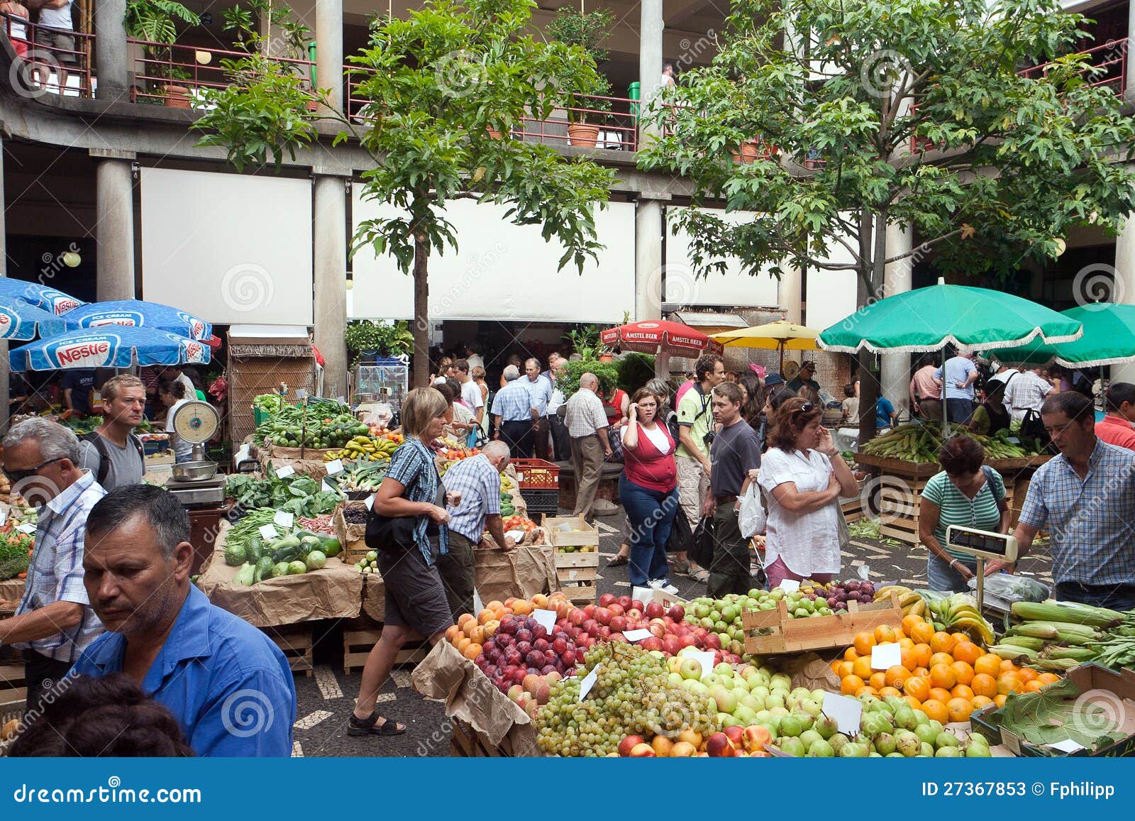 Market in Funchal, Madeira editorial stock photo. Image of sour 27367853