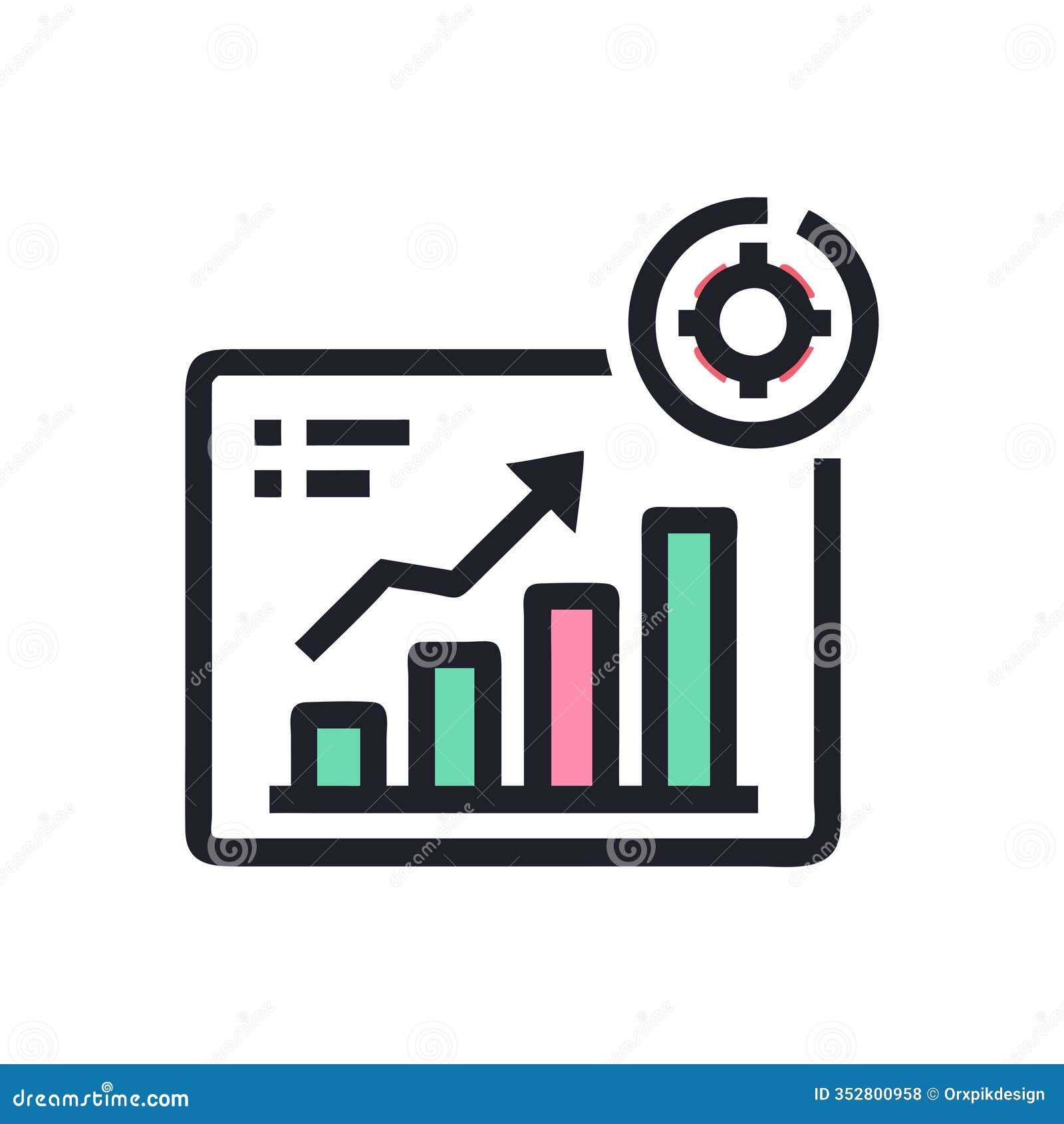 market performance metrics icon