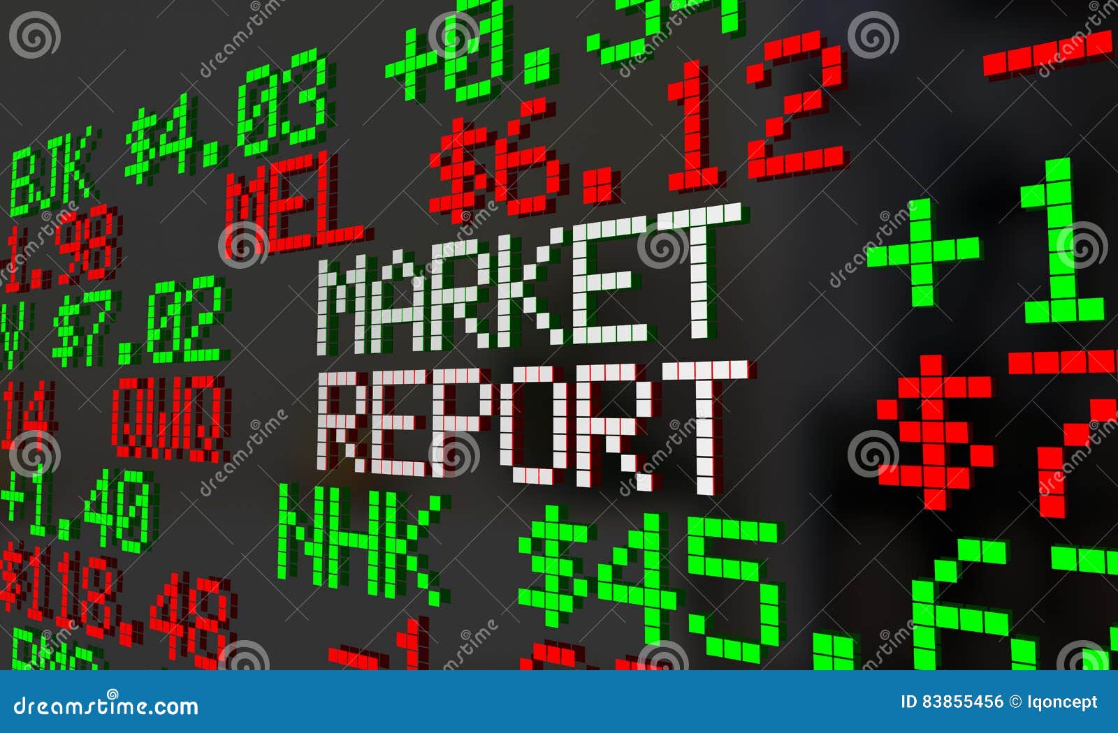 market report news stock wall street price ticker