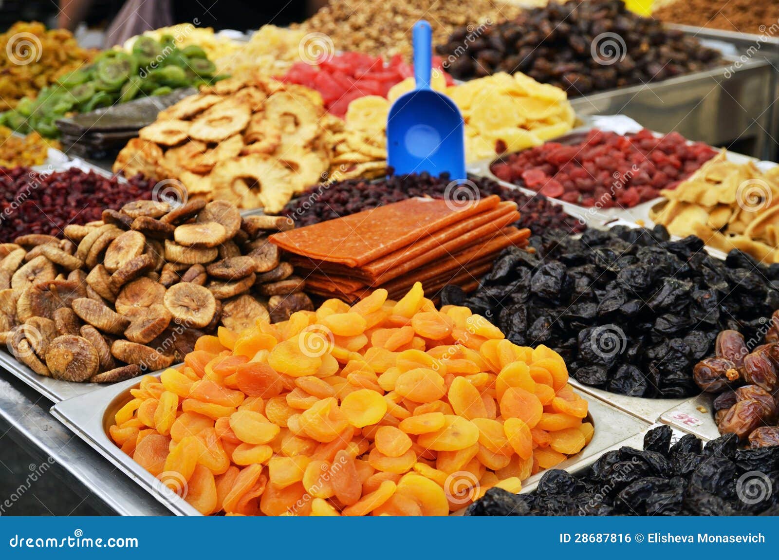 Market Stand of Dried Fruits Stock Photo Image of dates, cook 28687816