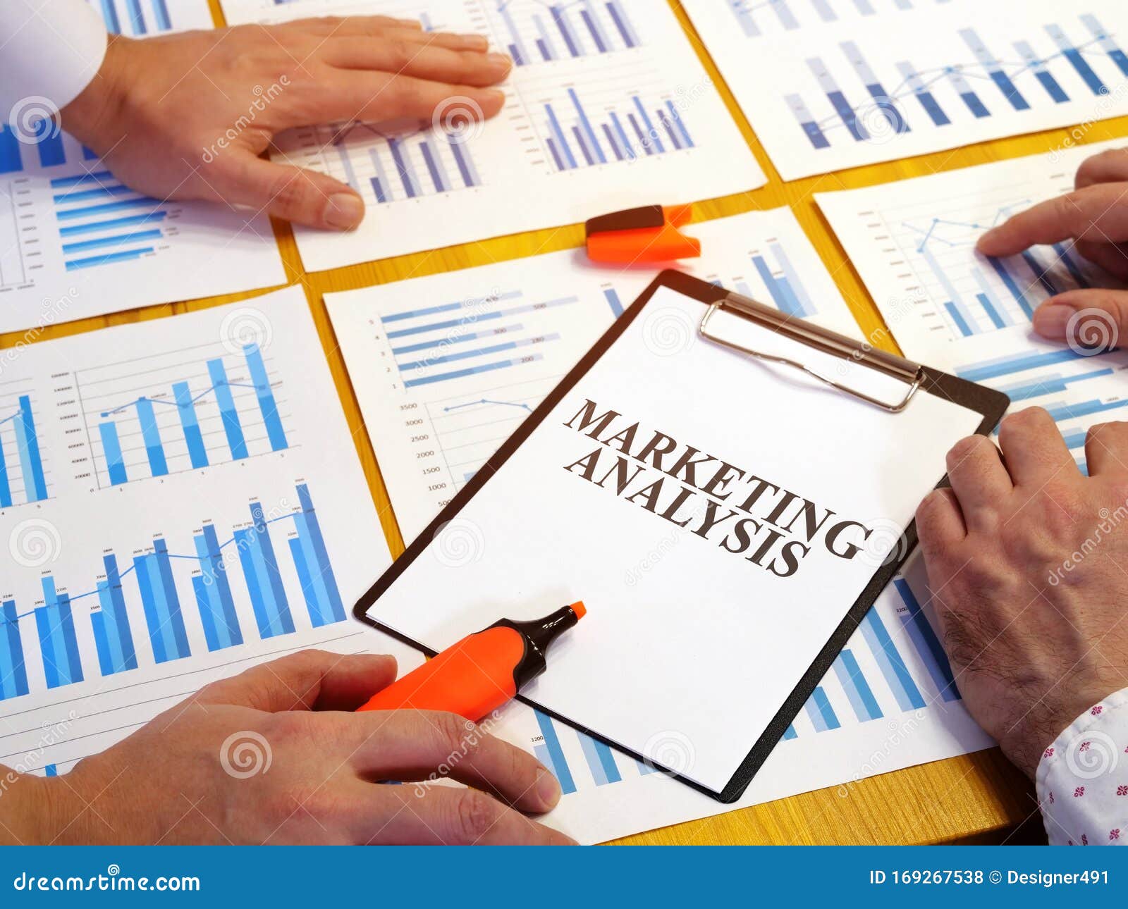 Marketing Analysis Market Report and Papers. Stock Photo - Image of ...