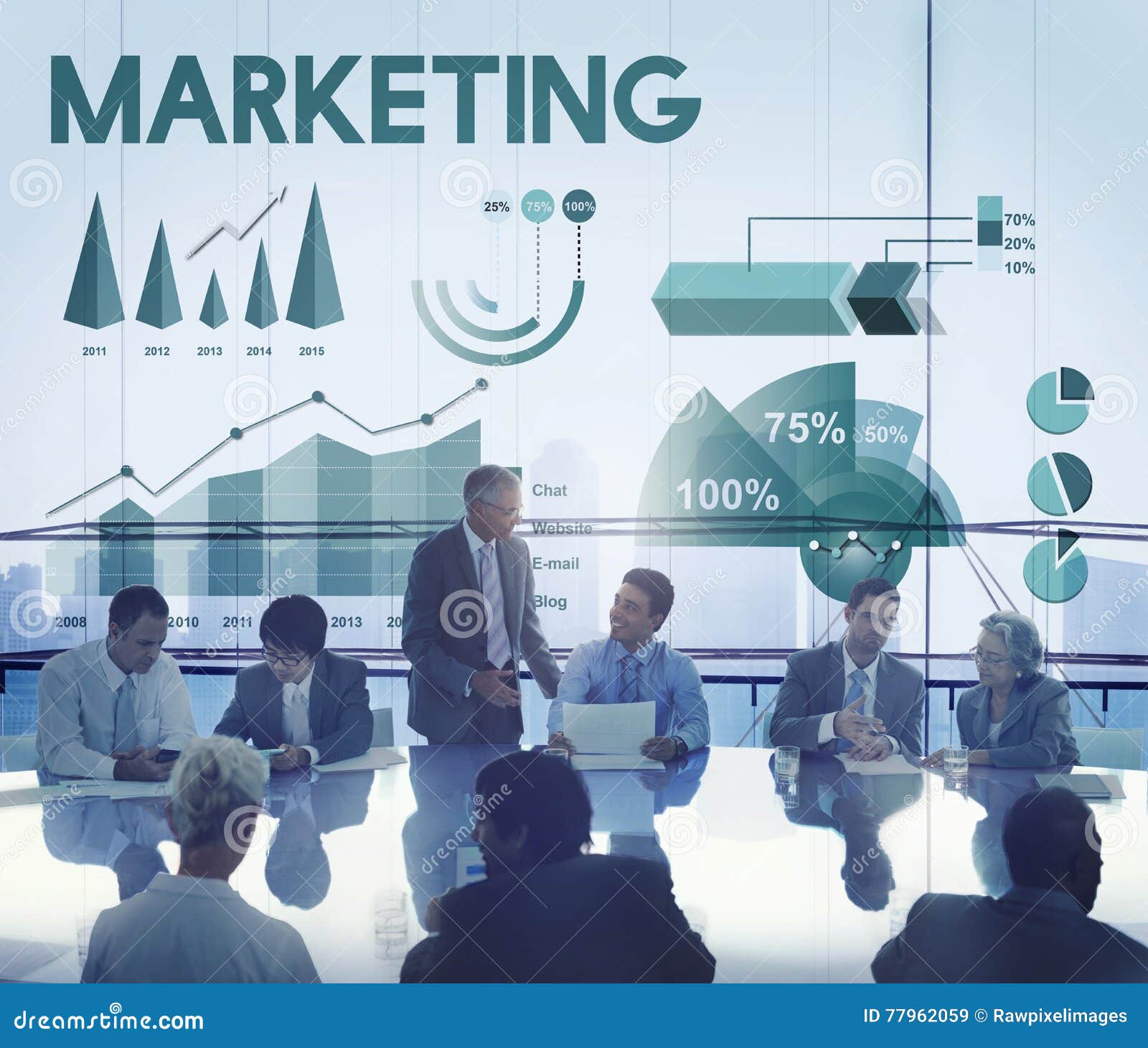 Marketing Analytics Business Report Concept Stock Image Image Of