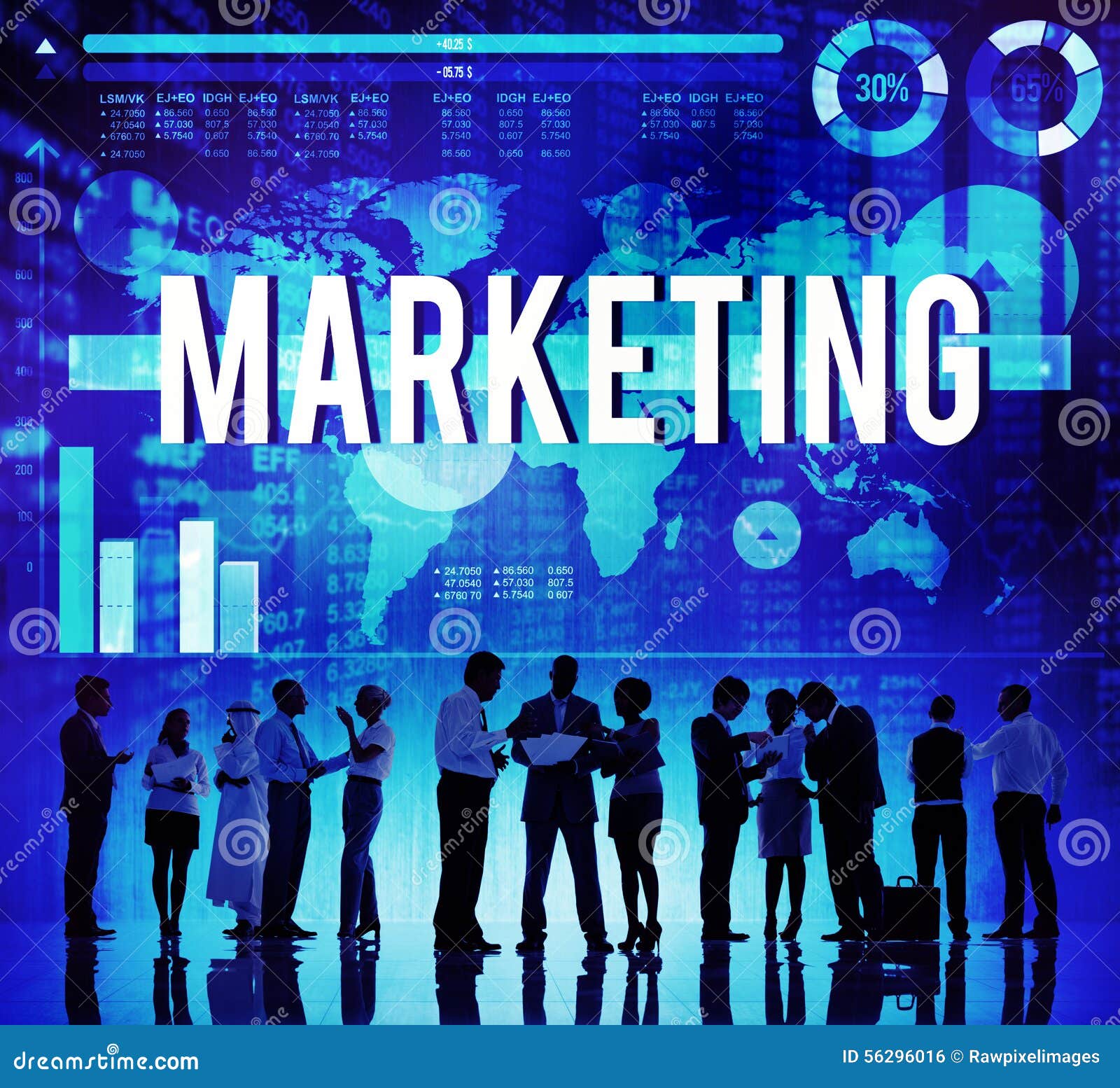 Marketing Commercial Business Analysis Data Concept Stock Photo Image
