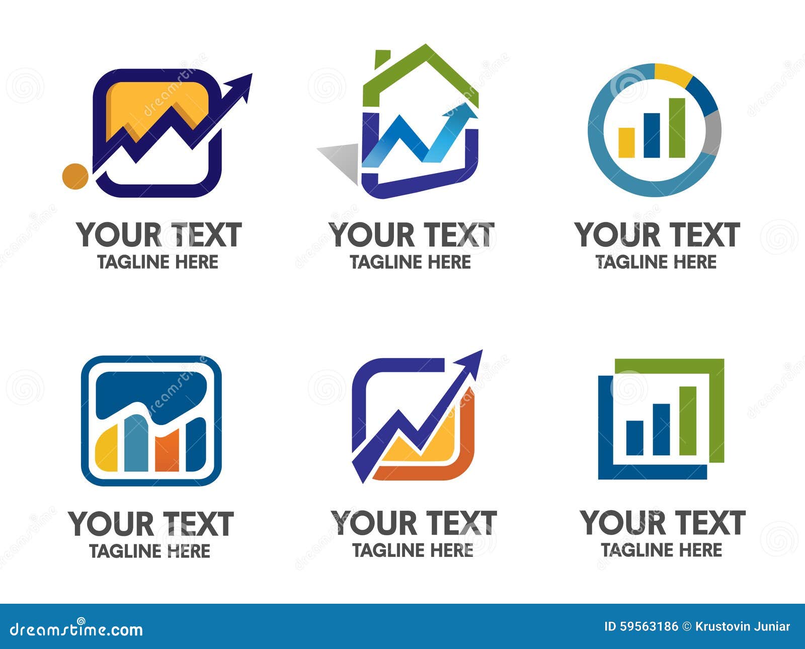 Marketing And Finance Logo Vector Stock Vector Illustration Of Excel Growth