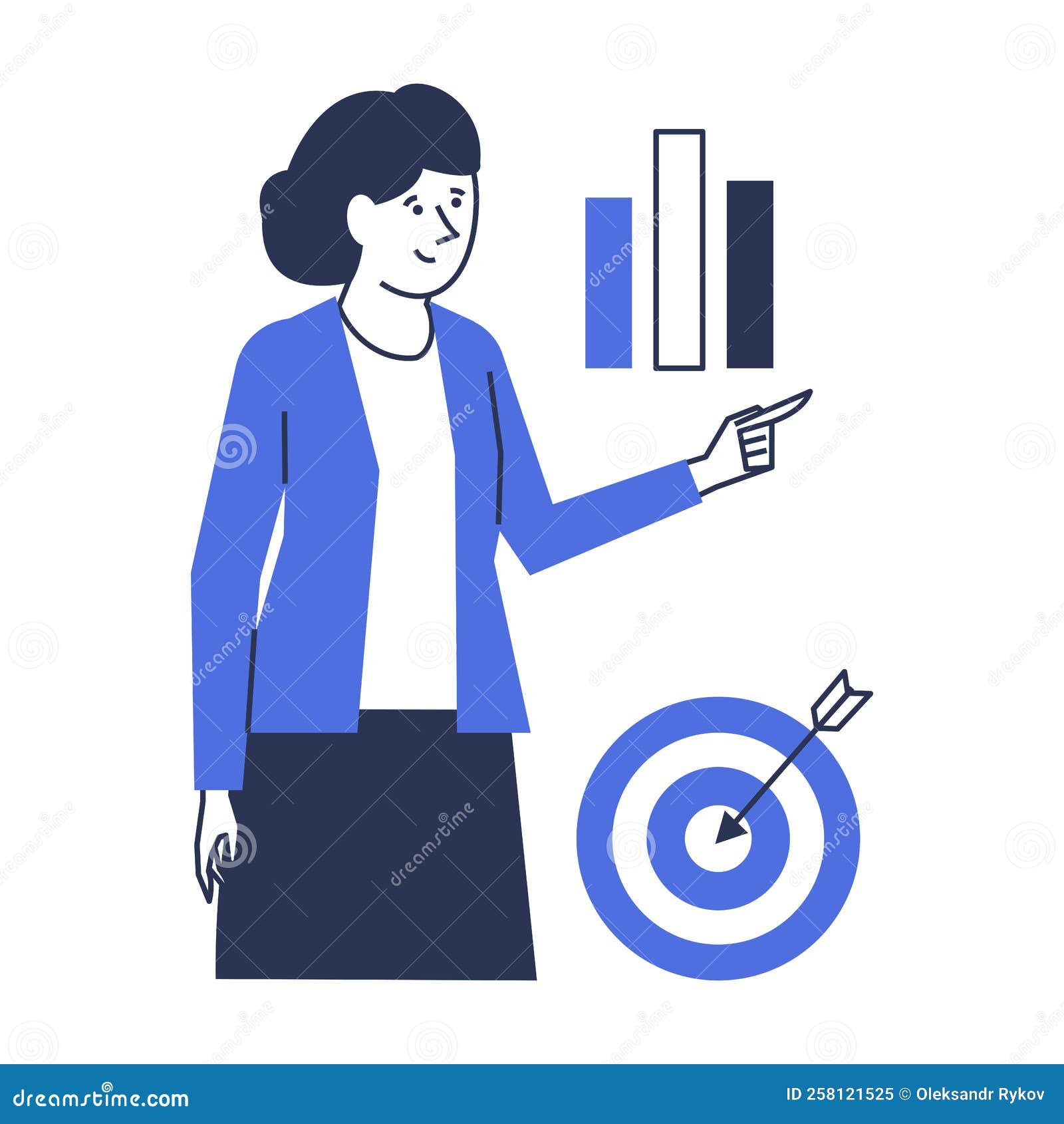 Marketing Manager. stock vector. Illustration of project - 258121525