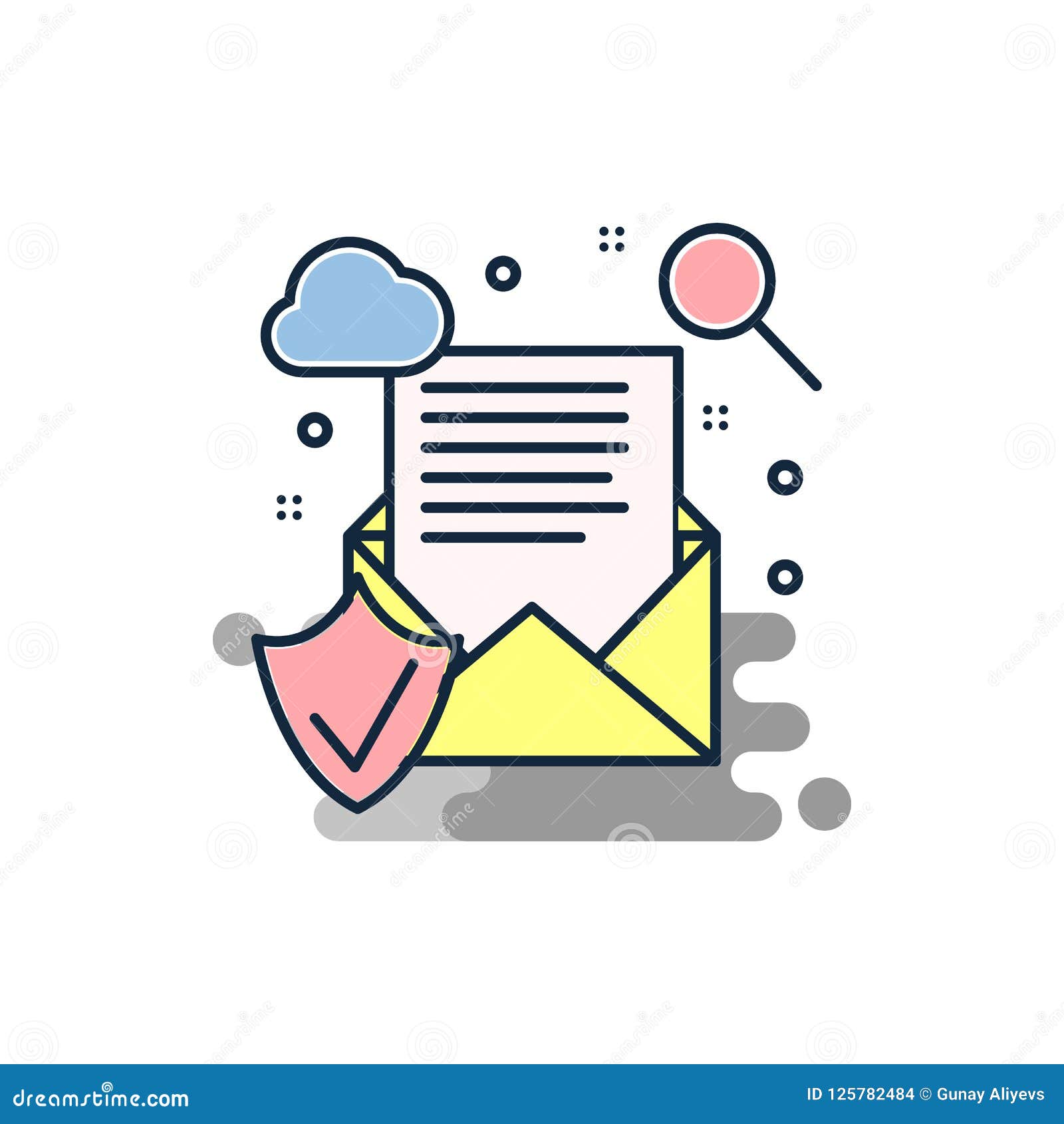 marketing message icon element of business icon for mobile marketing message