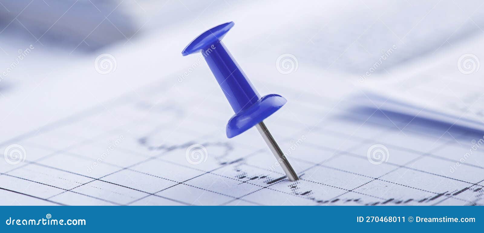 Marking Financial Chart by Pins.Share Listing and Checking Financial