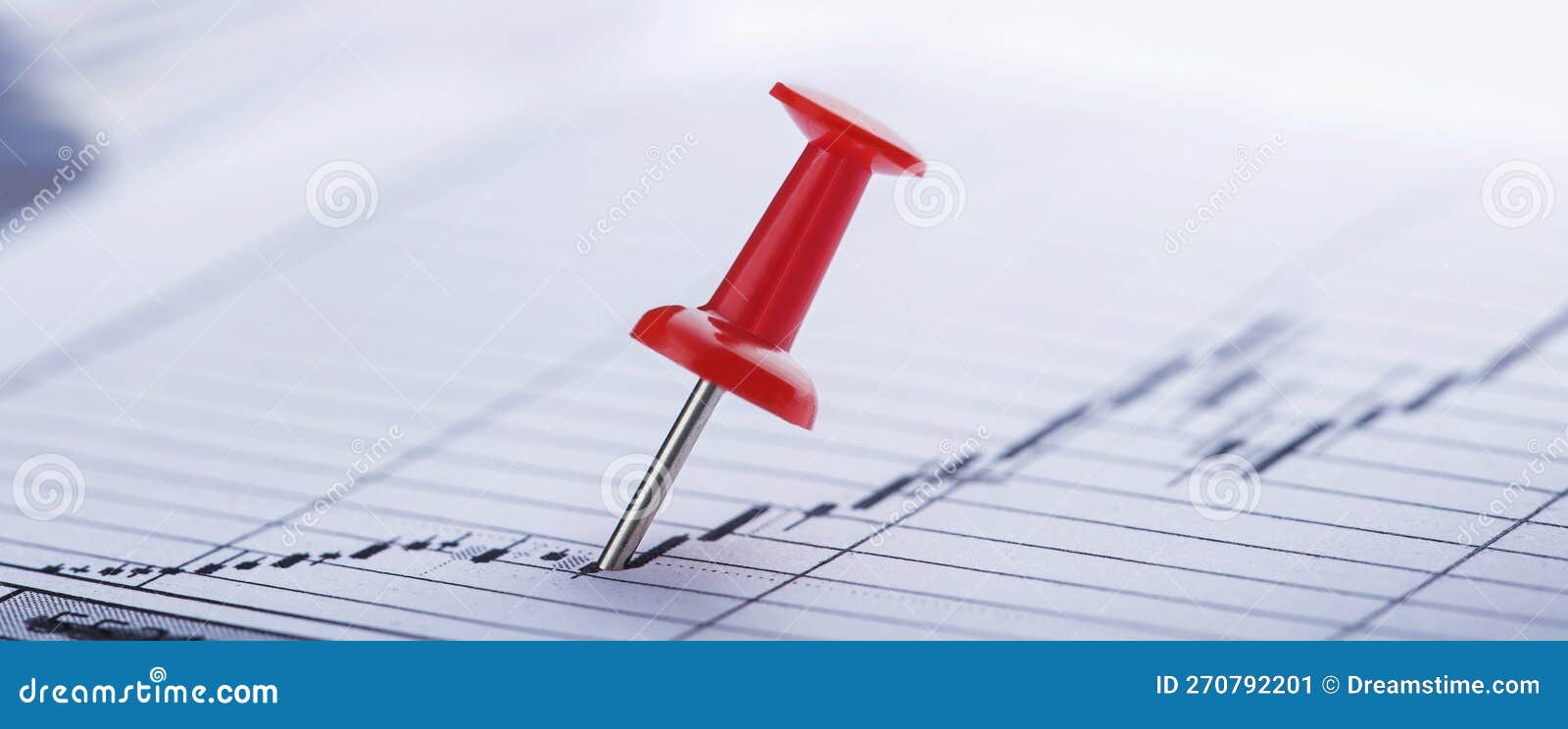 Marking Financial Chart by Pins.Share Listing and Checking Financial