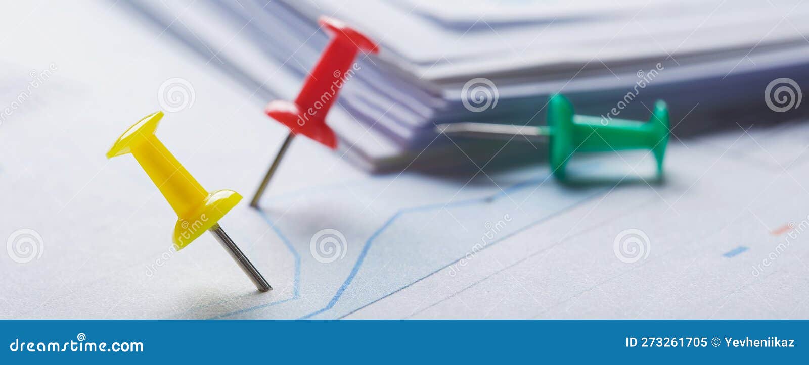 Marking Financial Chart by Pins.Share Listing and Checking Financial