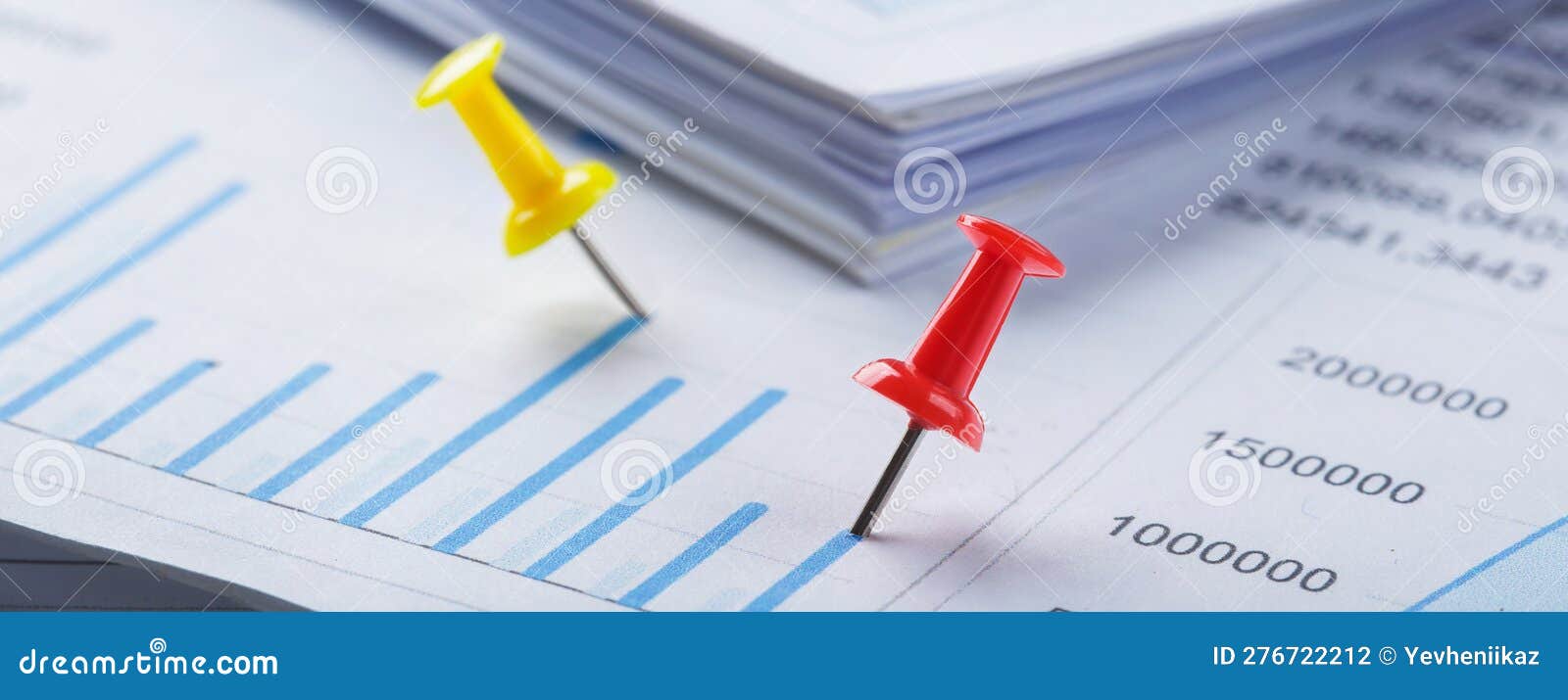 Marking Financial Chart by Pins.Share Listing and Checking Financial