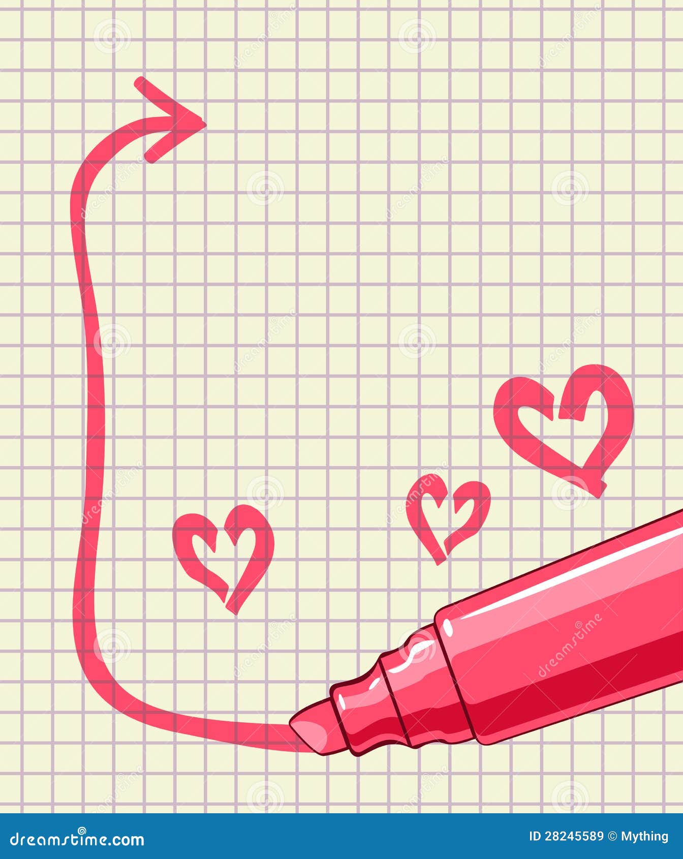 Marking pen frame stock vector. Illustration of note 28245589