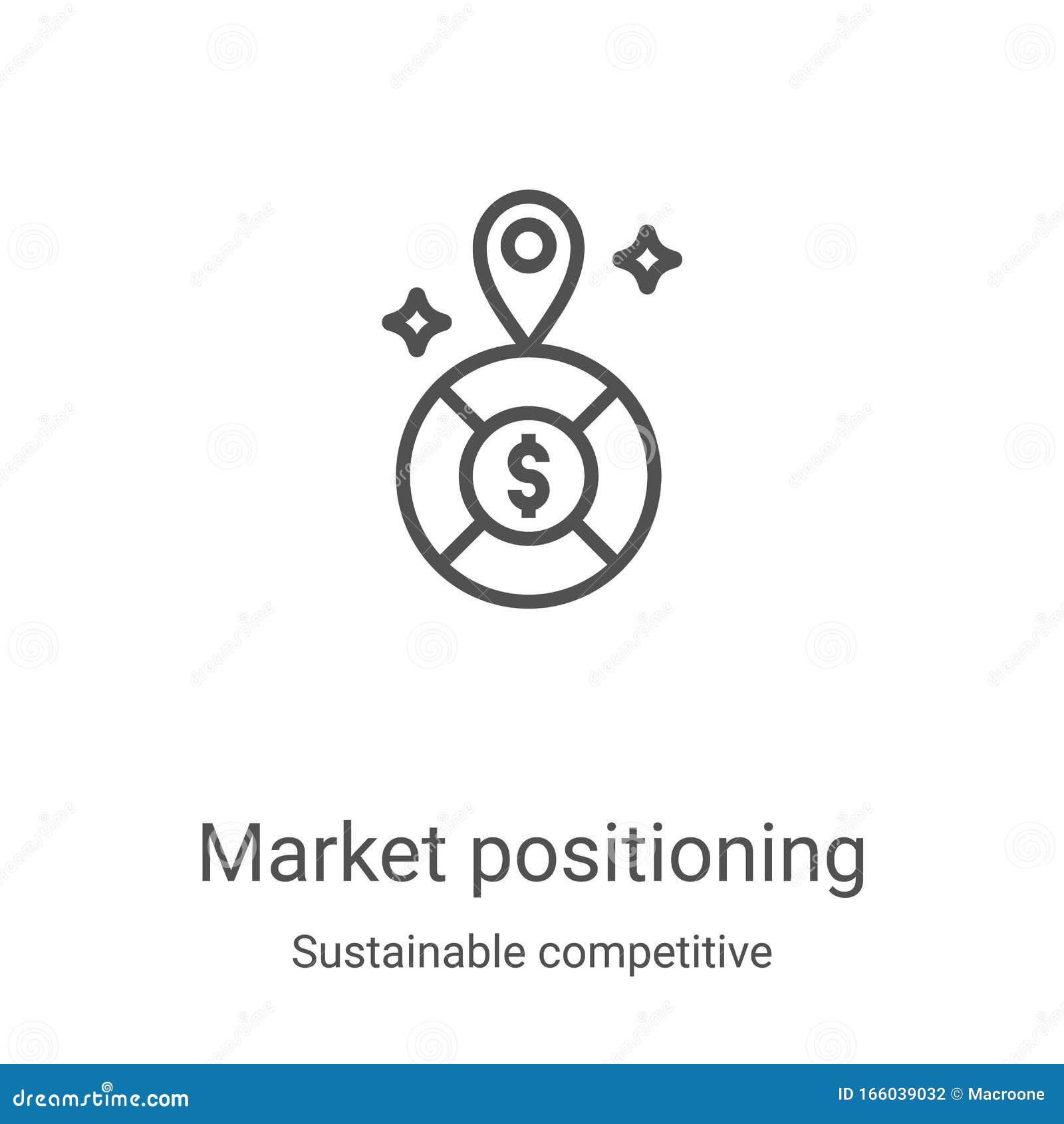 Markpositionierungssymbol Vektor Fur Nachhaltige Wettbewerbsvorteil Erfassung Symbol Fur Die Darstellung Des Leuchtenmarkts Vektor Abbildung Illustration Von Positionierung Analyse 166039032