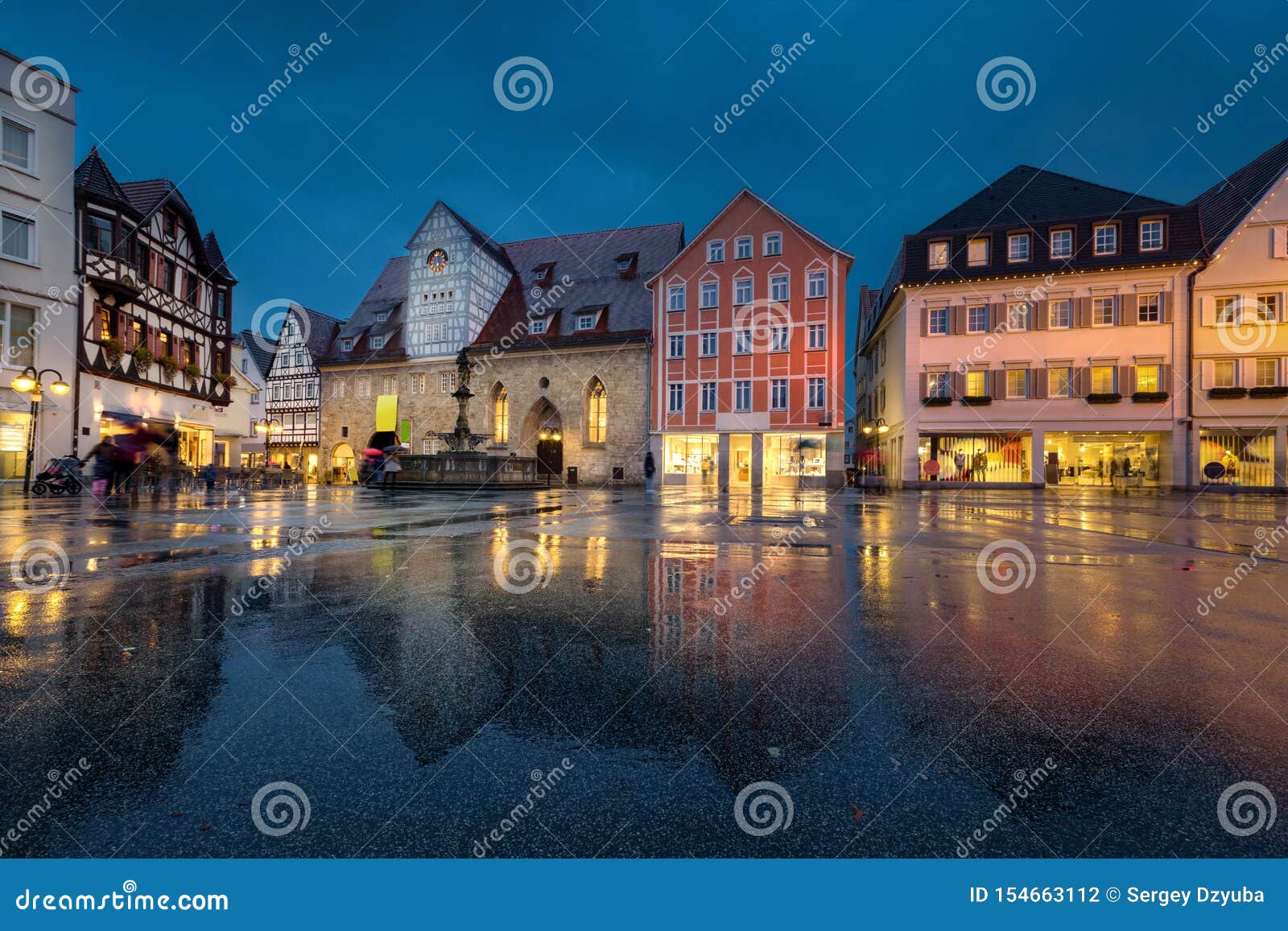 marktplatz square in reutlingen, germany