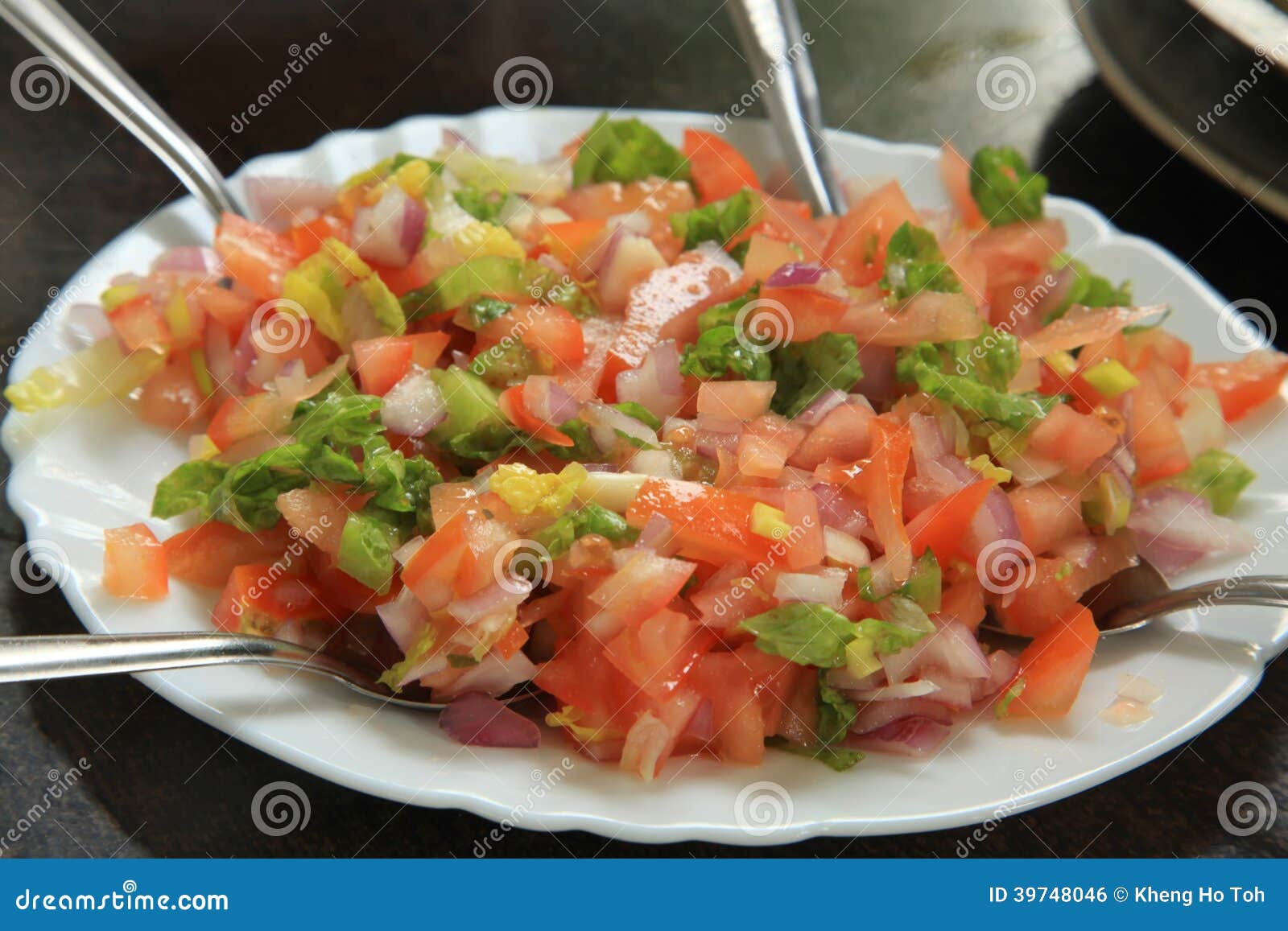 Marokkaanse Tomatensalade stock foto. Image of fusie 39748046