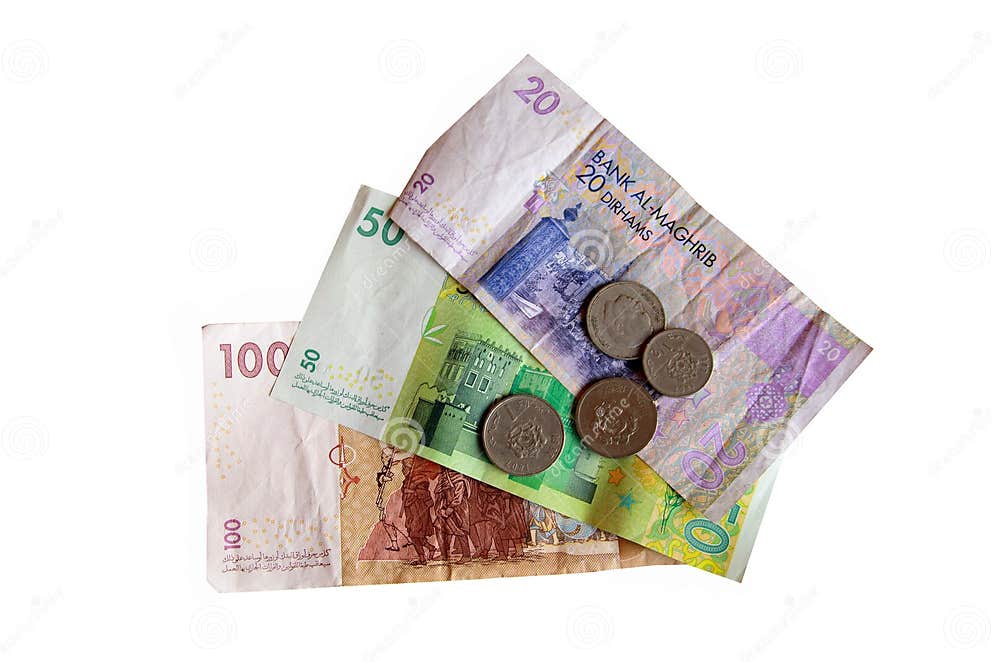 Marokkanische Dirham stockfoto. Bild von antike, moslems 7955782