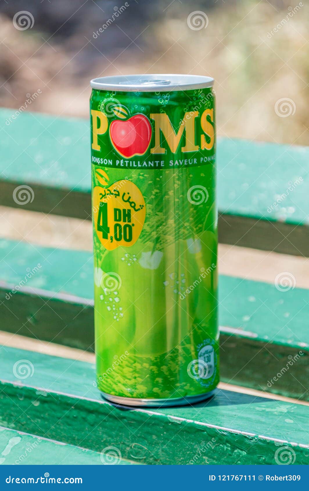 Can of Apple Drink. Poms is Brand Belong the Coca-Cola Company. Editorial Photo Image of carbonated, morocco: 121767111