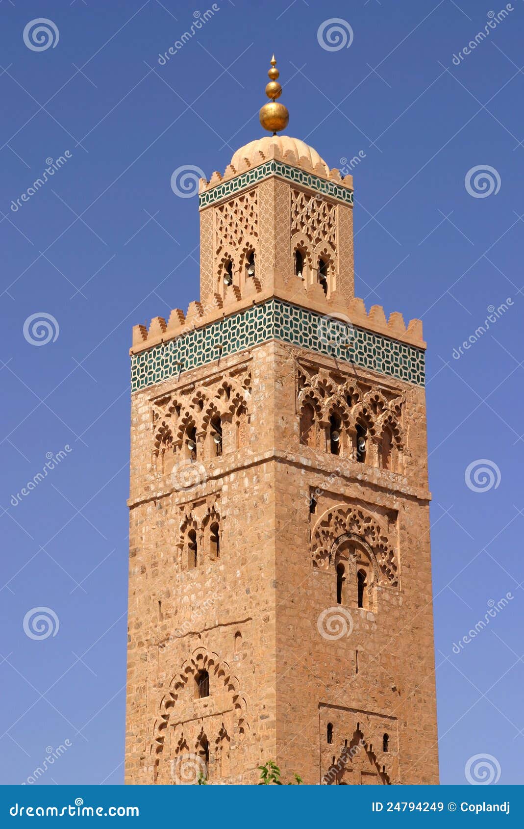 Marrakesh Koutoubia Mosque stock image. Image