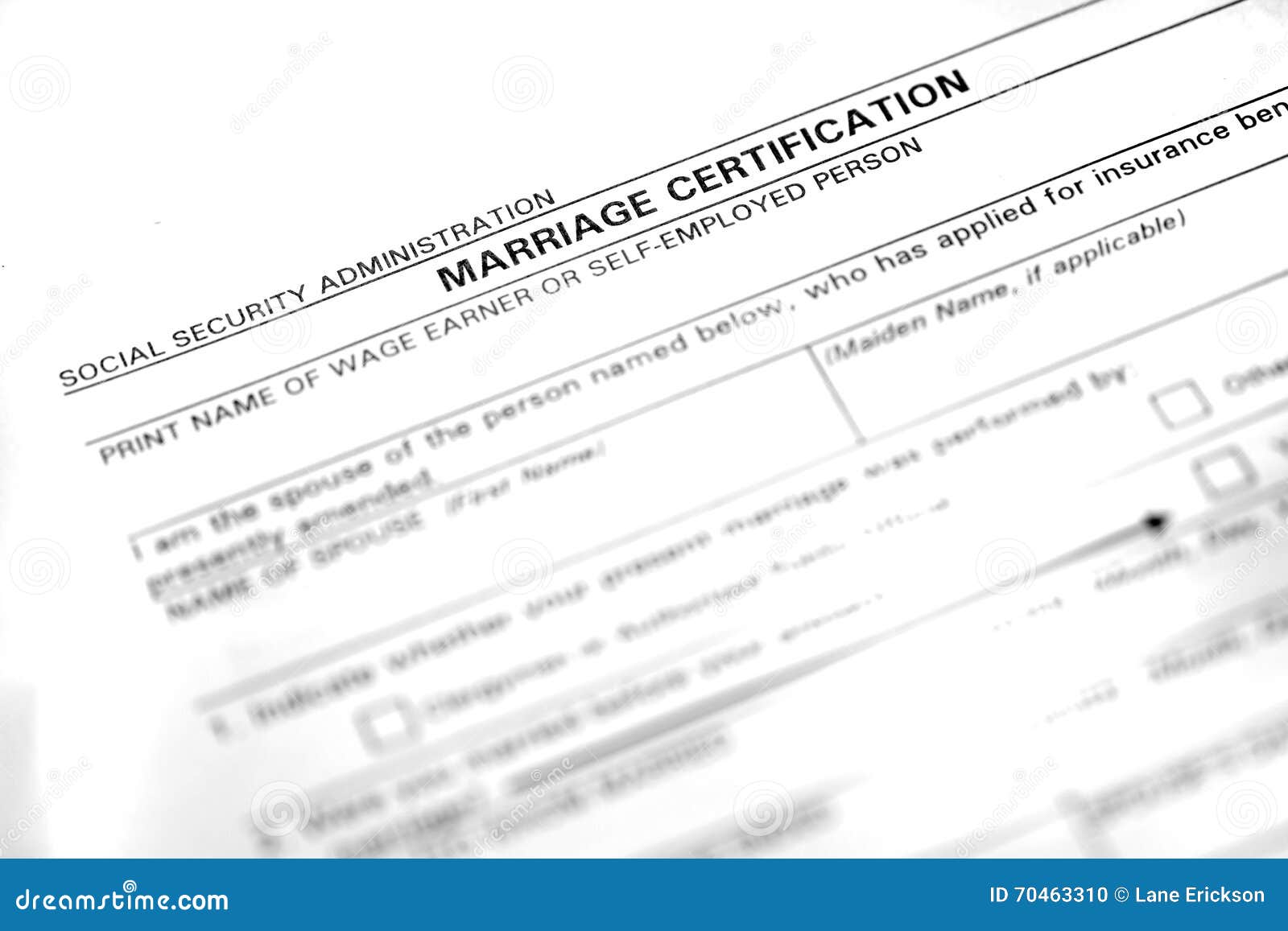 marriage certificate form