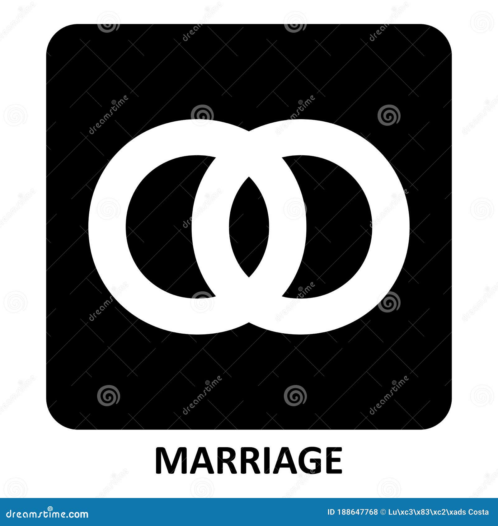 Marriage Symbol Illustration Stock Illustration Illustration of black