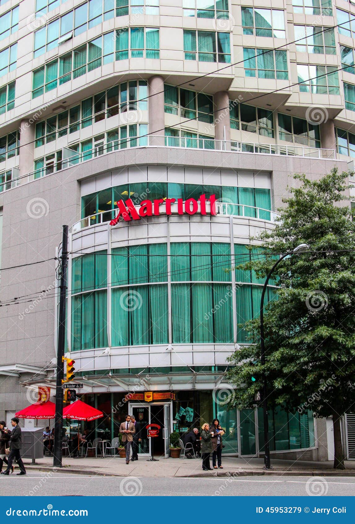 Marriott, West Hasting St. Vancouver, BC. Editorial Stock Image Image