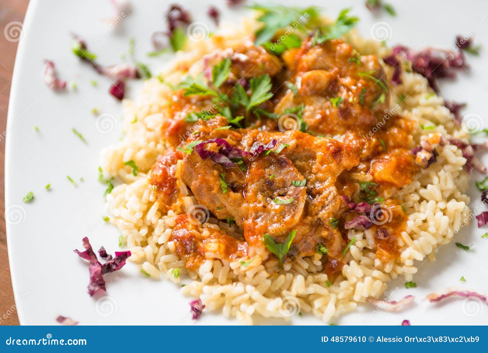 Marrow bones and risotto stock photo. Image of beef, delicious 48579610