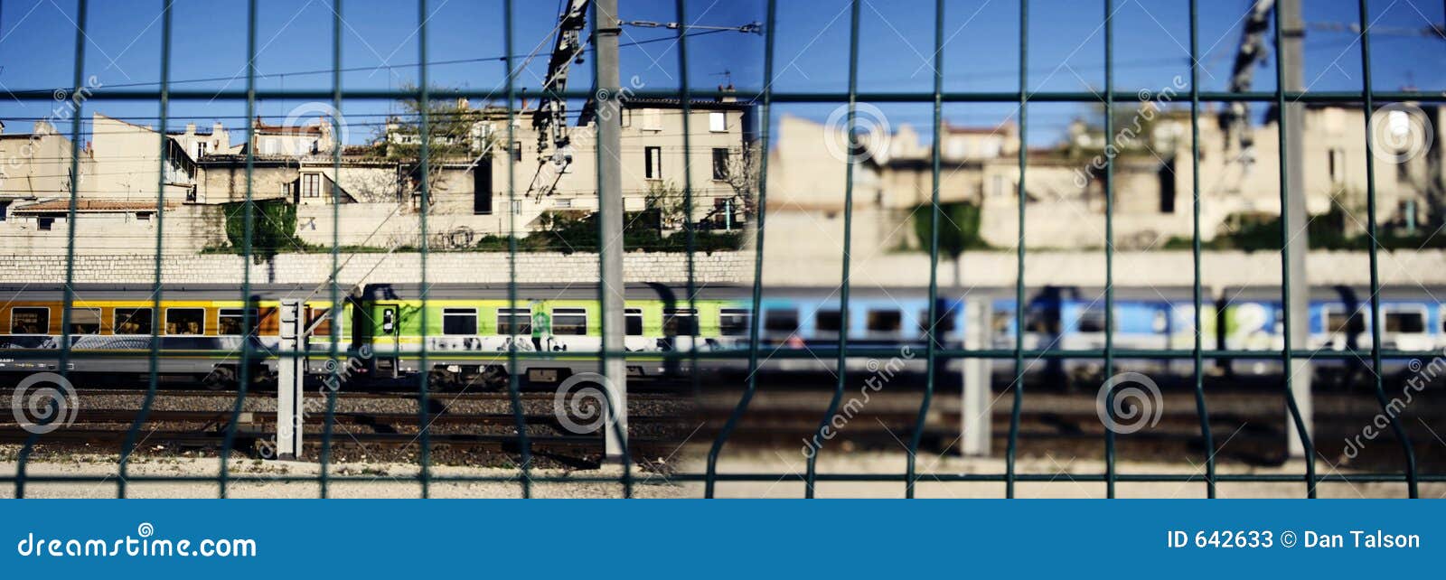 Marseille train stock image. Image of fence, security, railways  642633