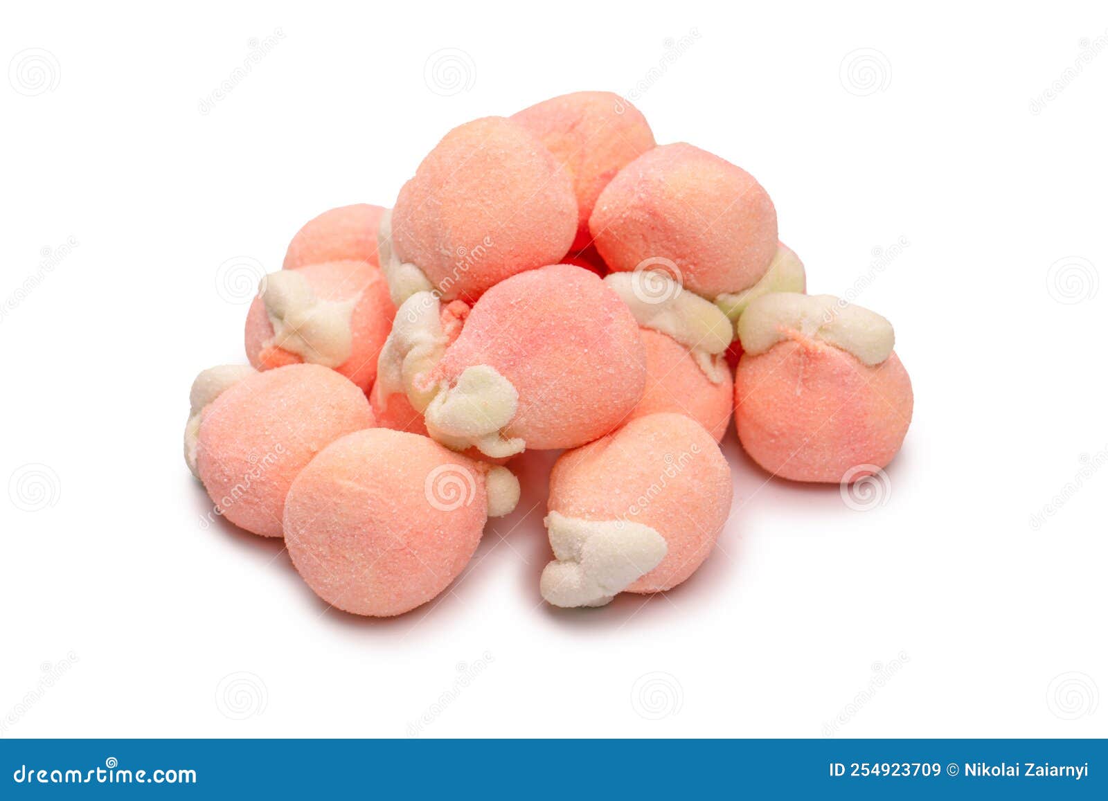 Marshmallow Candy Isolated on a White Background Stock Image Image of