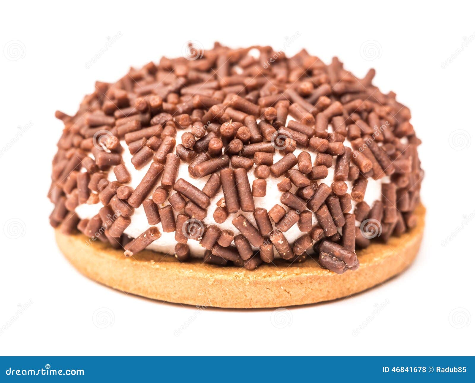 Marshmallow Cookie with Chocolate Sprinkles Stock Photo Image of rich
