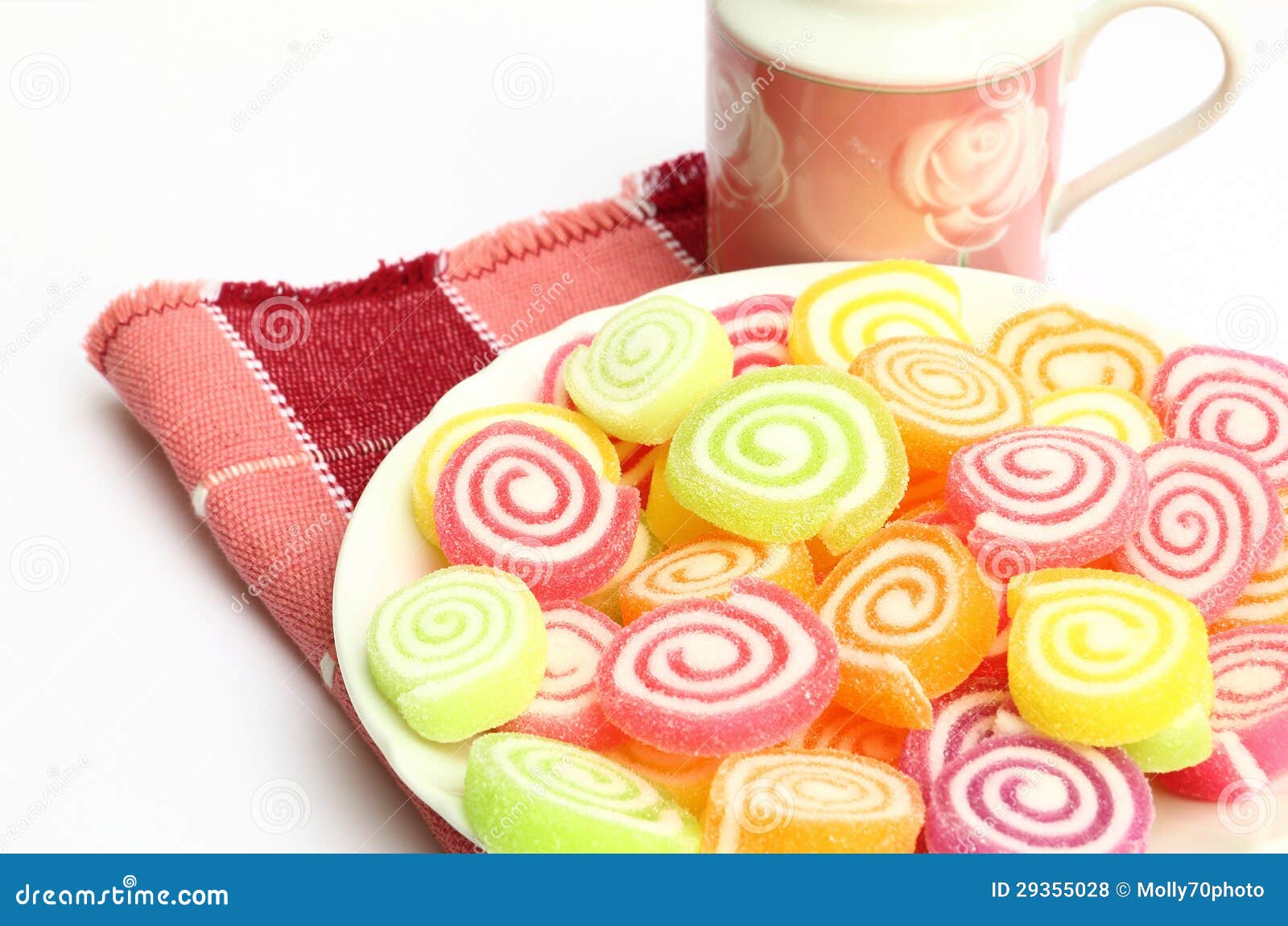 Marshmallow with Gelatin Dessert Stock Photo Image of white, gelatin