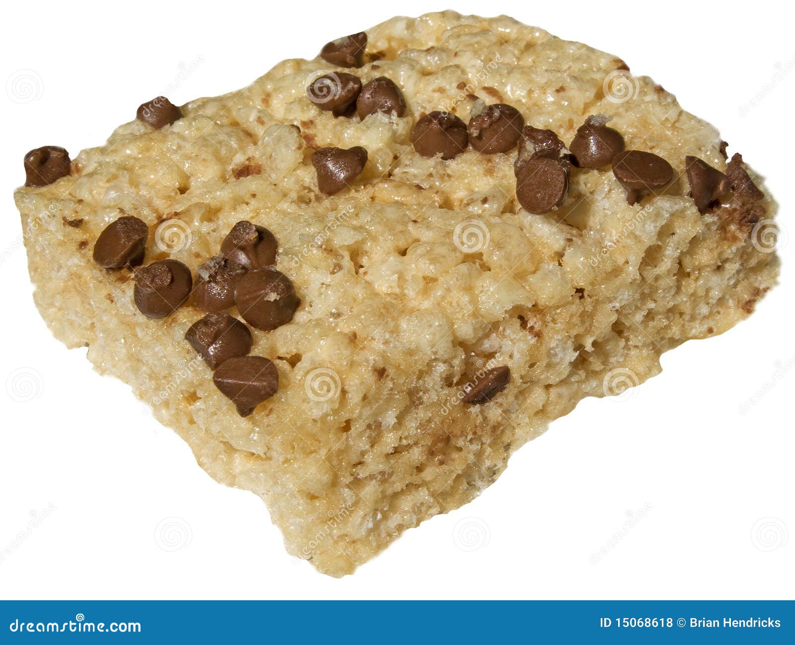 Marshmallow Treat with Chocolate Chips Stock Photo Image of cereal, chocolate 15068618