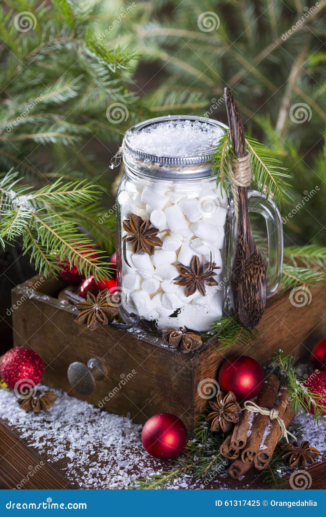 Marshmallows in a jar stock image. Image of spice, smores 61317425