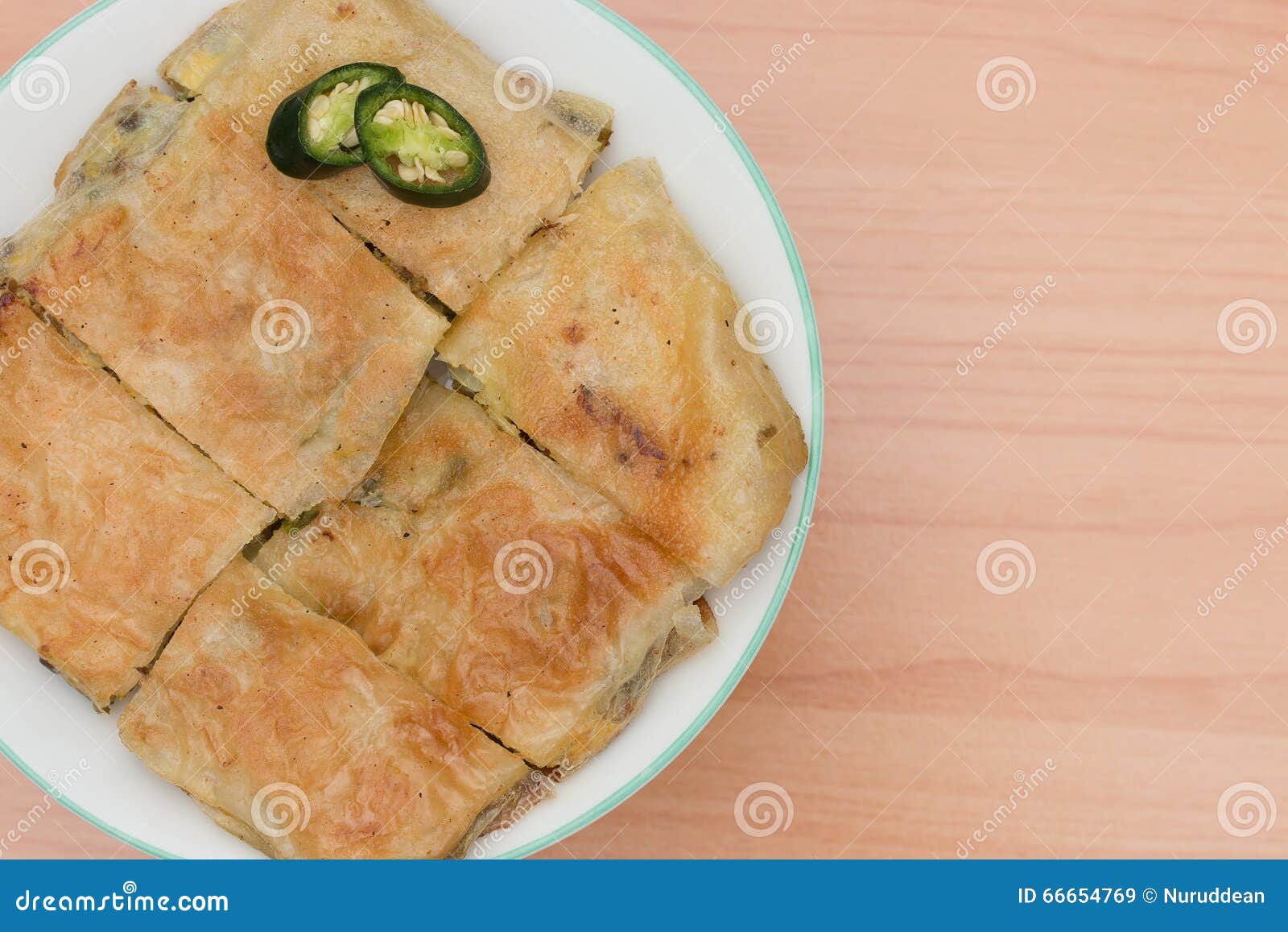 Martabak or Murtabak, is a Stuffed Pancake. Stock Image Image of arab