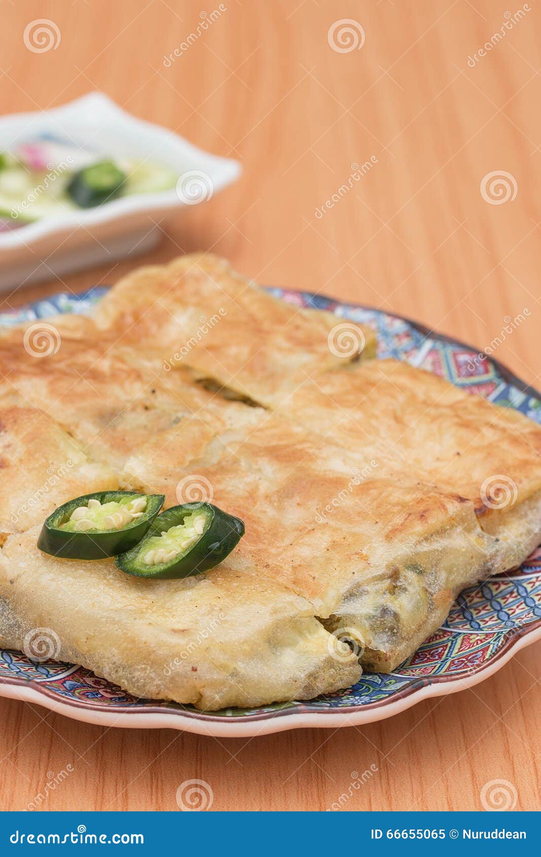 Martabak or Murtabak, is a Stuffed Pancake. Stock Image Image of