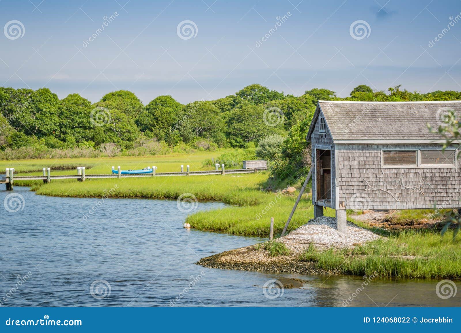 Martha`s Vineyard Boat House on the Water Stock Photo Image of travel, culture 124068022