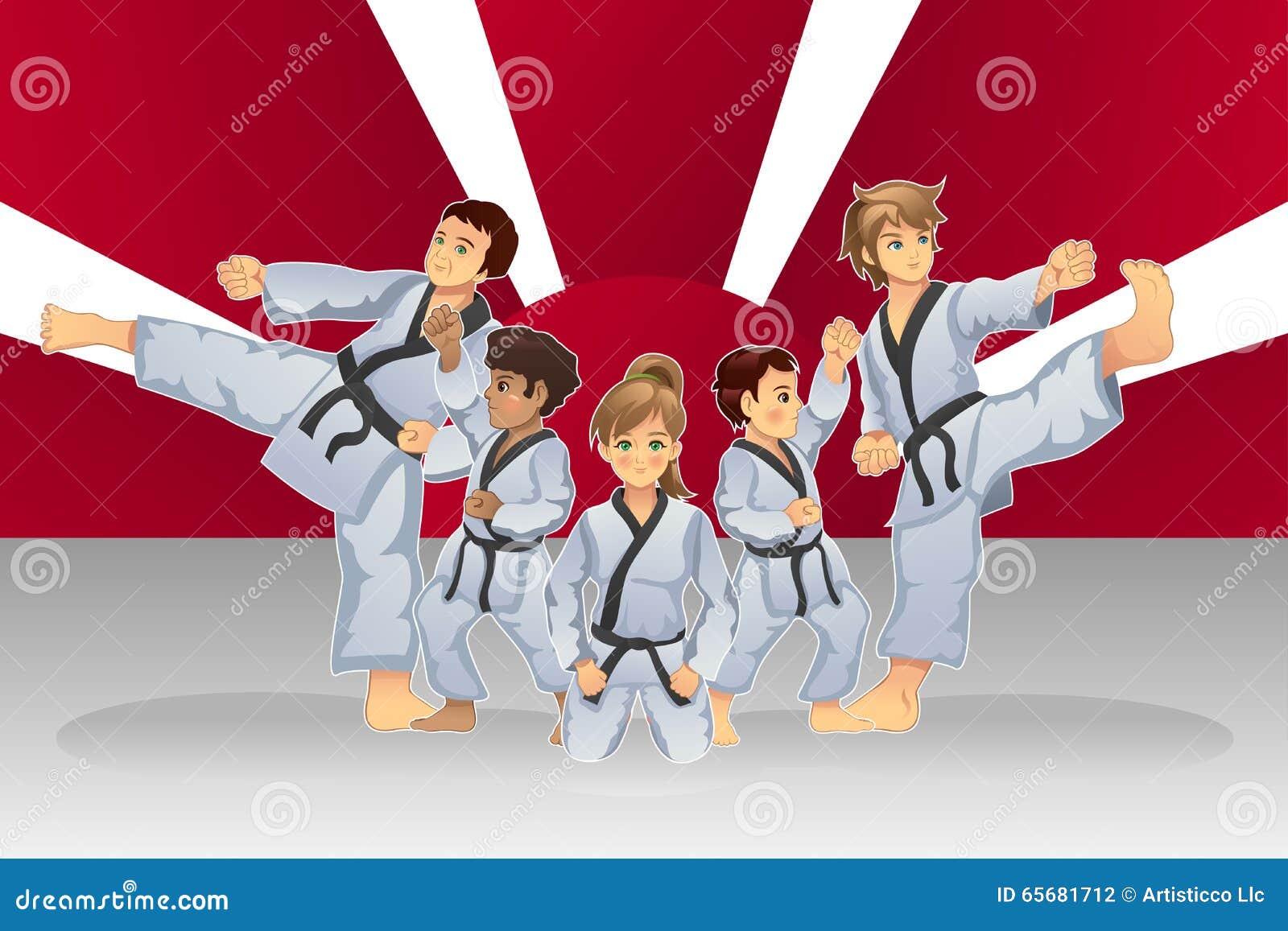Martial Arts Kids Stock Illustrations – 511 Martial Arts Kids Stock  Illustrations, Vectors & Clipart - Dreamstime