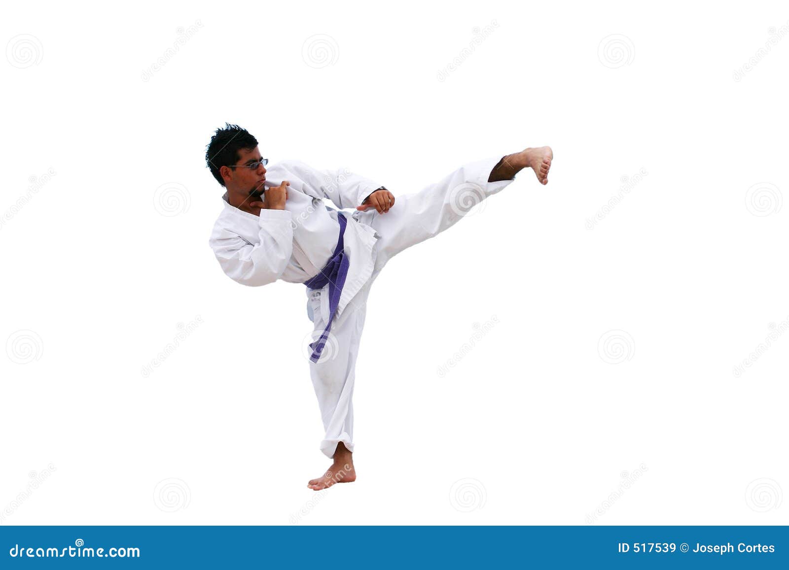 martial art side kick