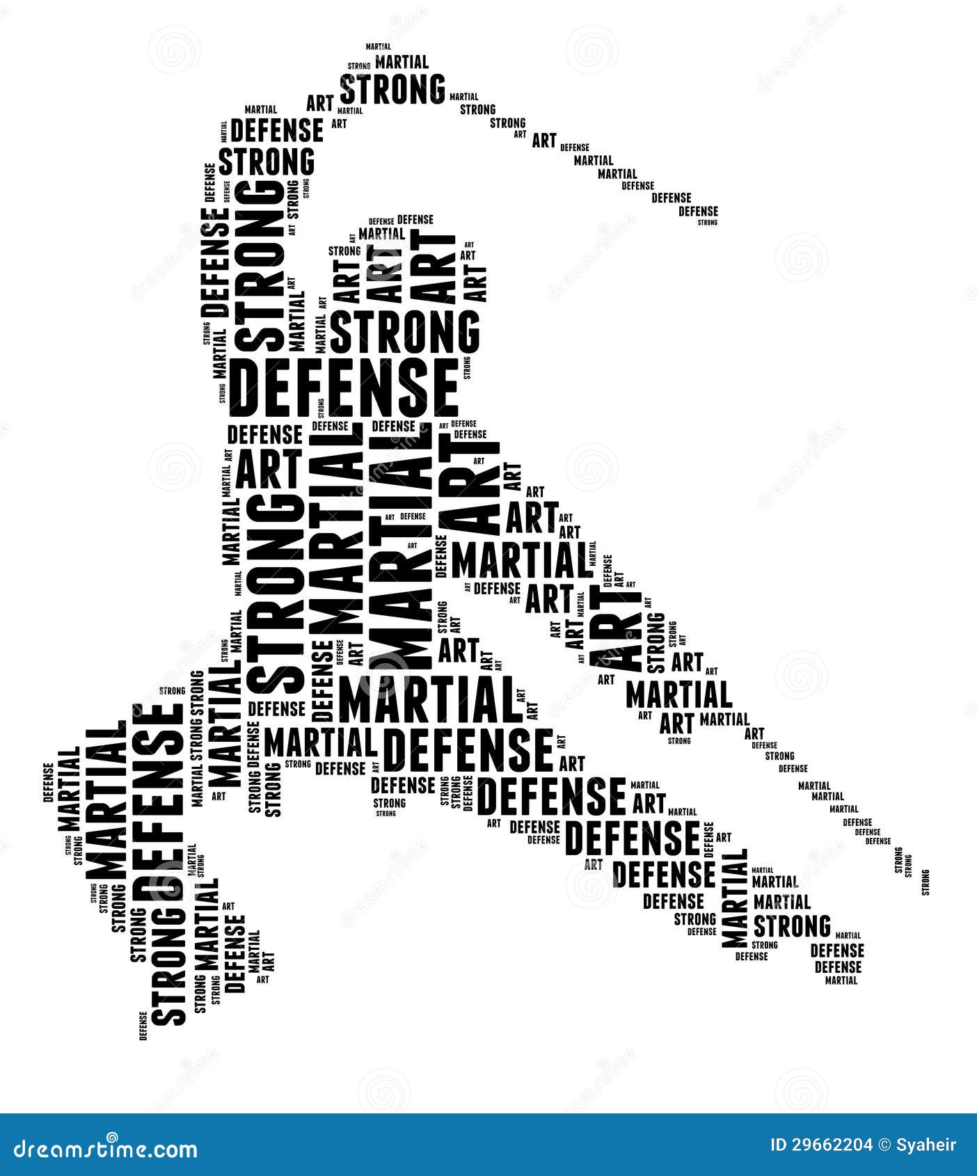 Martial Art In Word Cloud Stock Images - Image: 29662204
