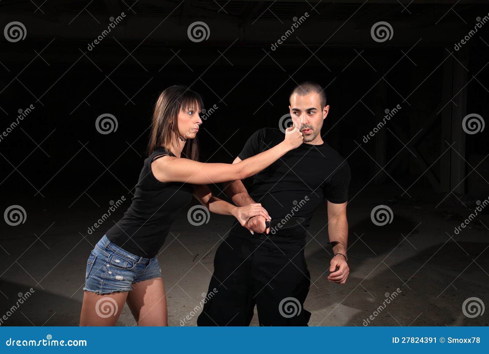 Martial Arts Female Instructor Stock Image Image of concentration