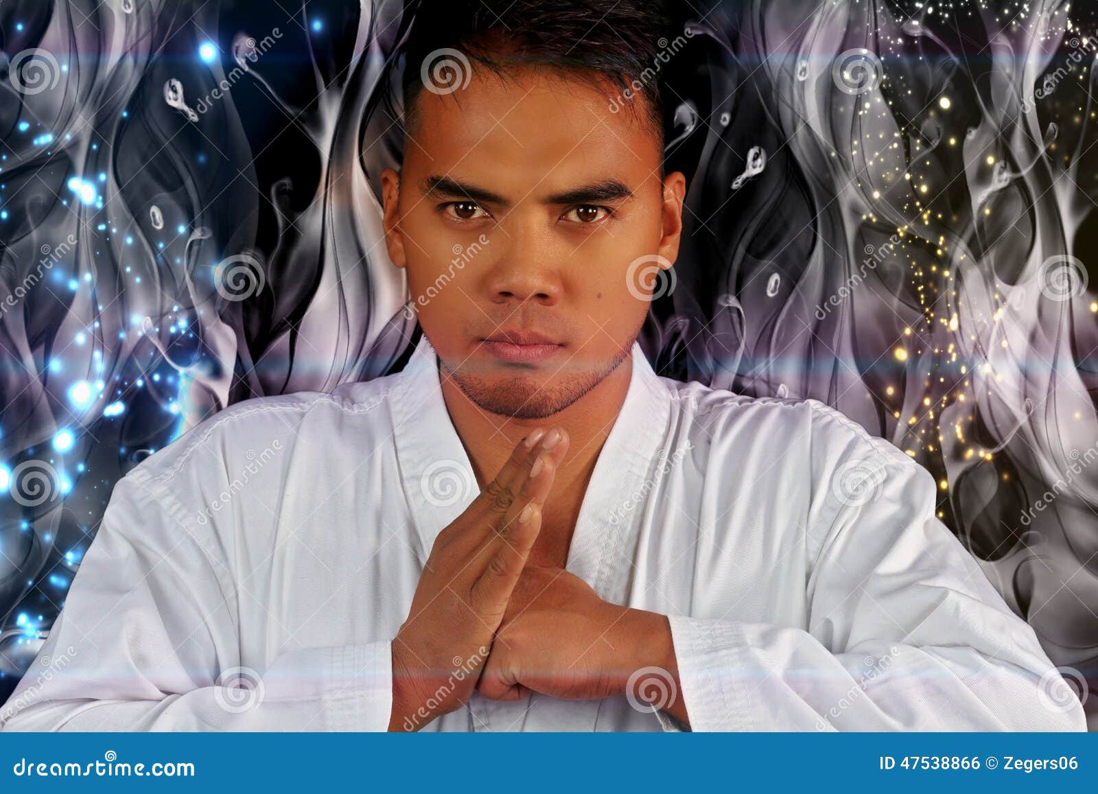 Patron Saint Of Martial Arts Martial Arts Fighter Praying Stock Photo - Image of meditation, calm