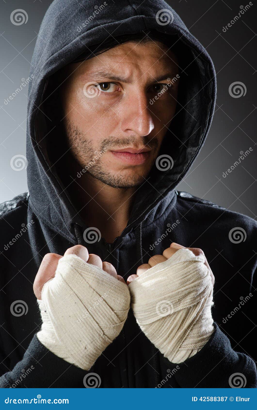 Martial arts fighter stock image. Image of male, eyeglasses 42588387