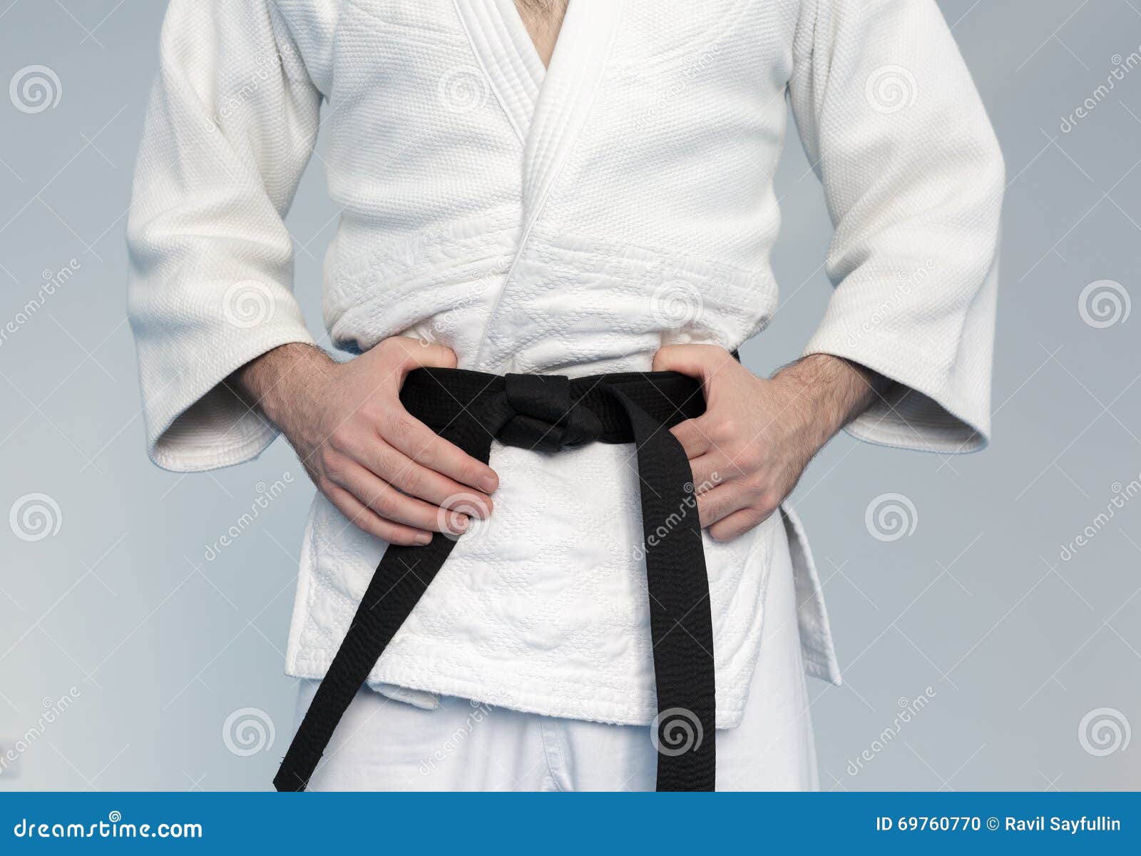 Martial Arts Master with Black Belt Stock Photo Image of hakama