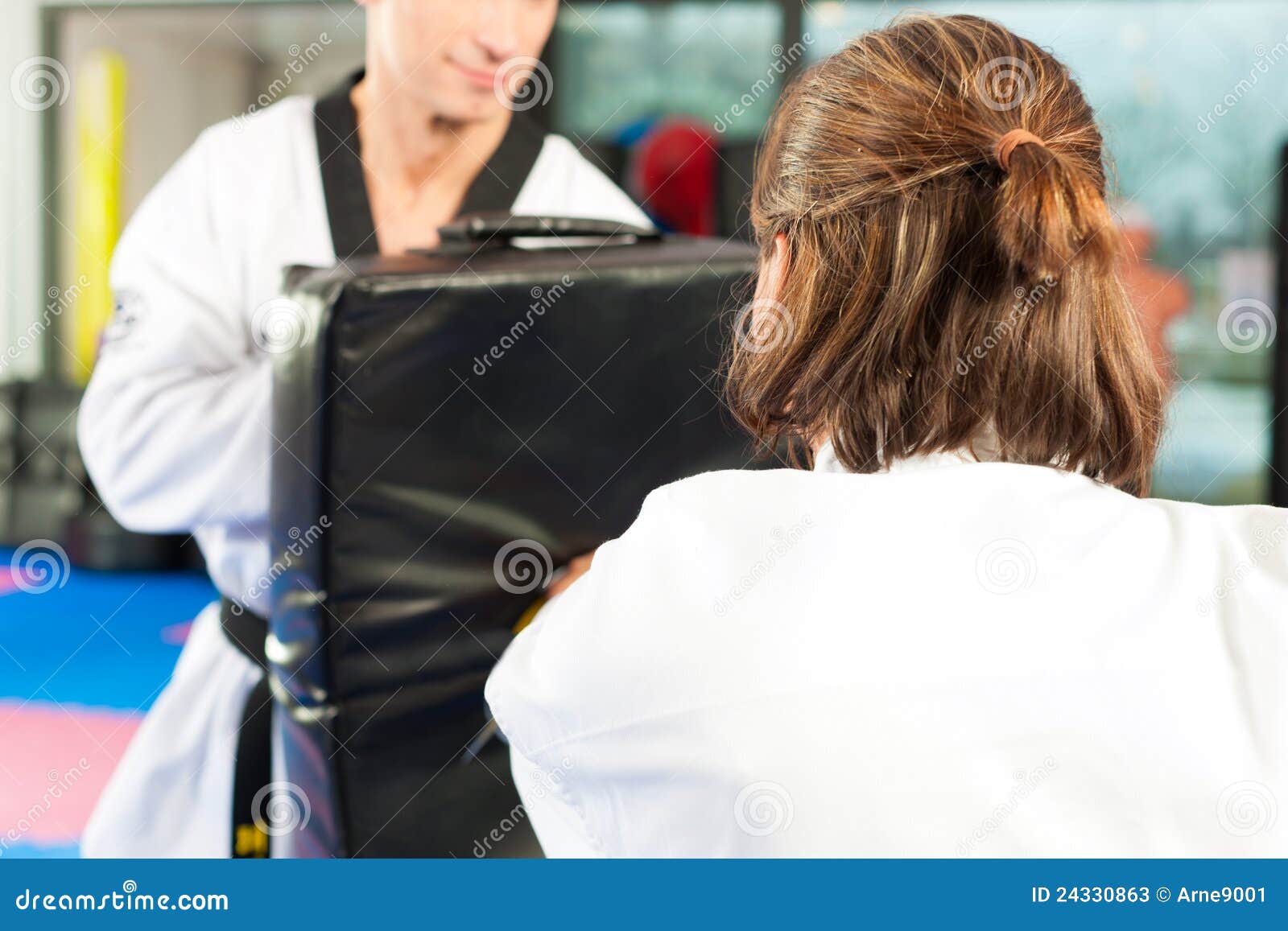 Martial Arts Sport Training in Gym Stock Image Image of exercise, club 24330863